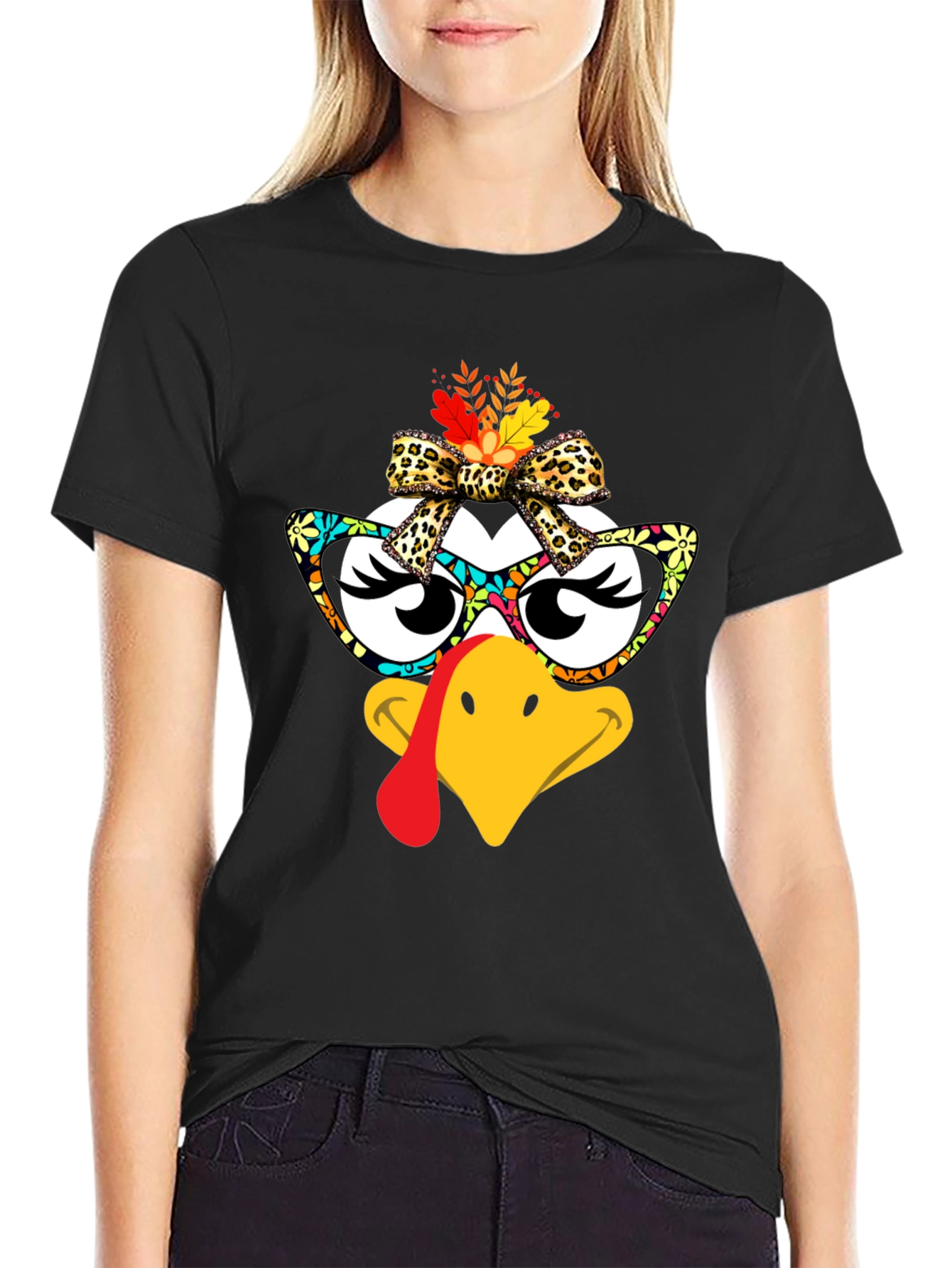 Thanksgiving Turkey Face T-Shirt