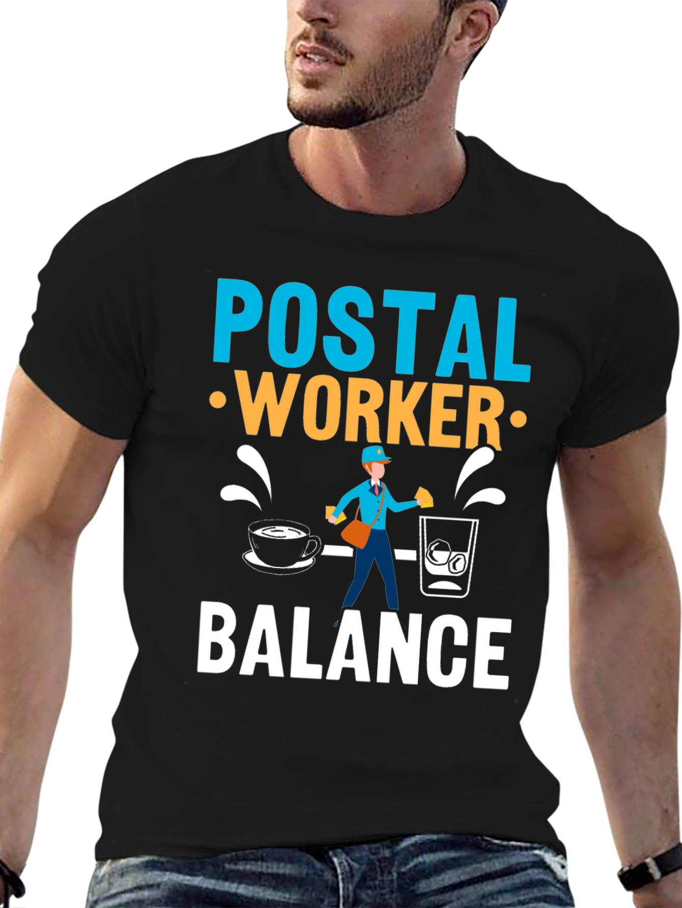 Postal Worker Balance Graphic Tee
