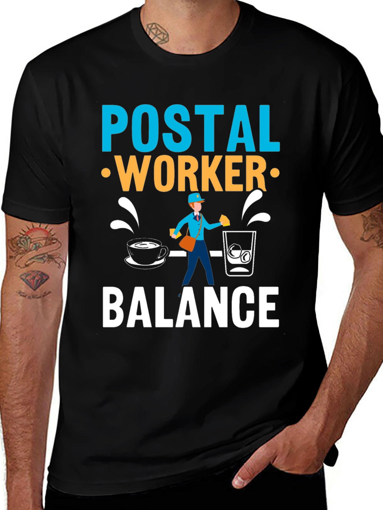 Postal Worker Balance Graphic Tee