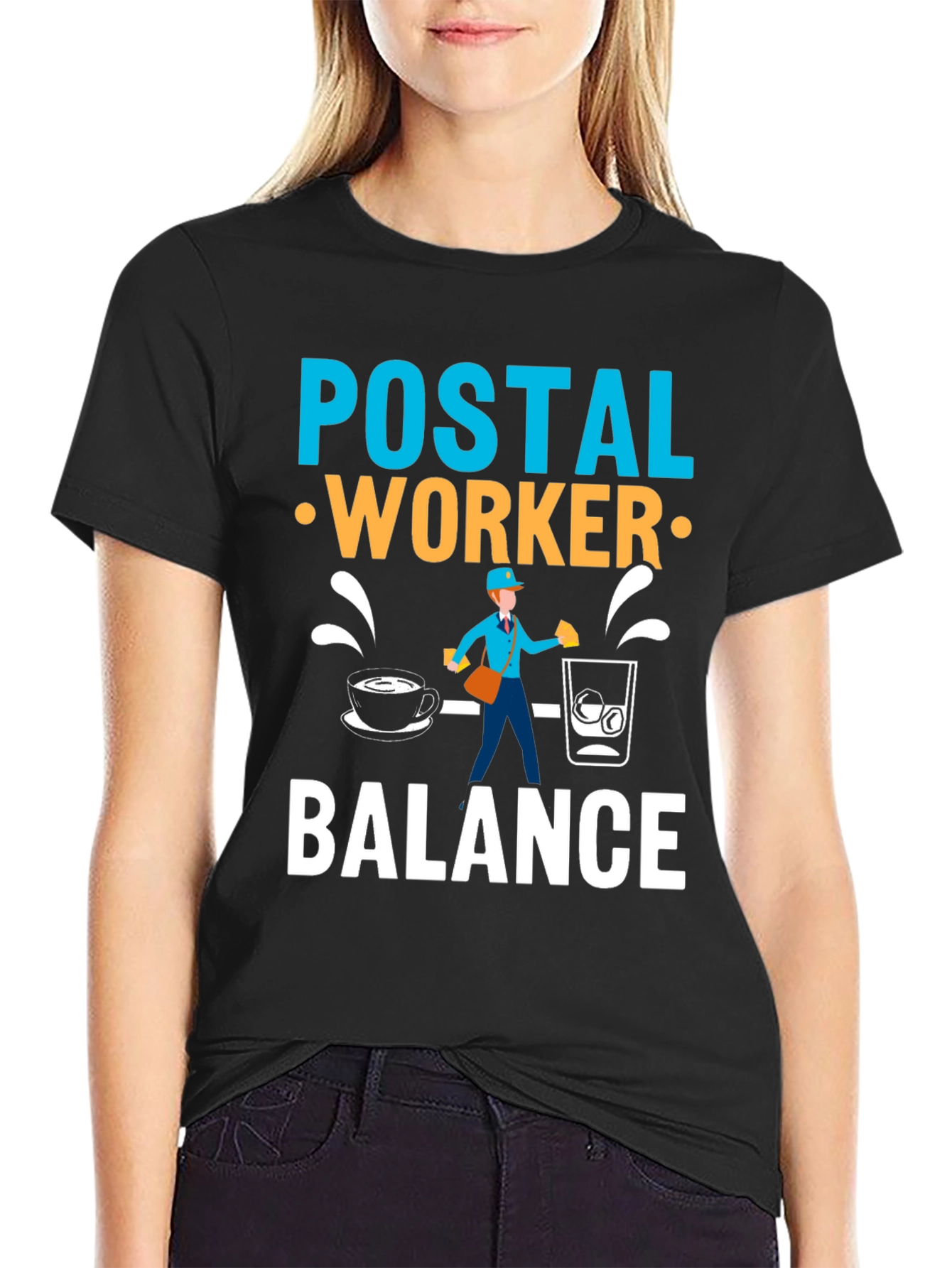 Postal Worker Balance Graphic Tee