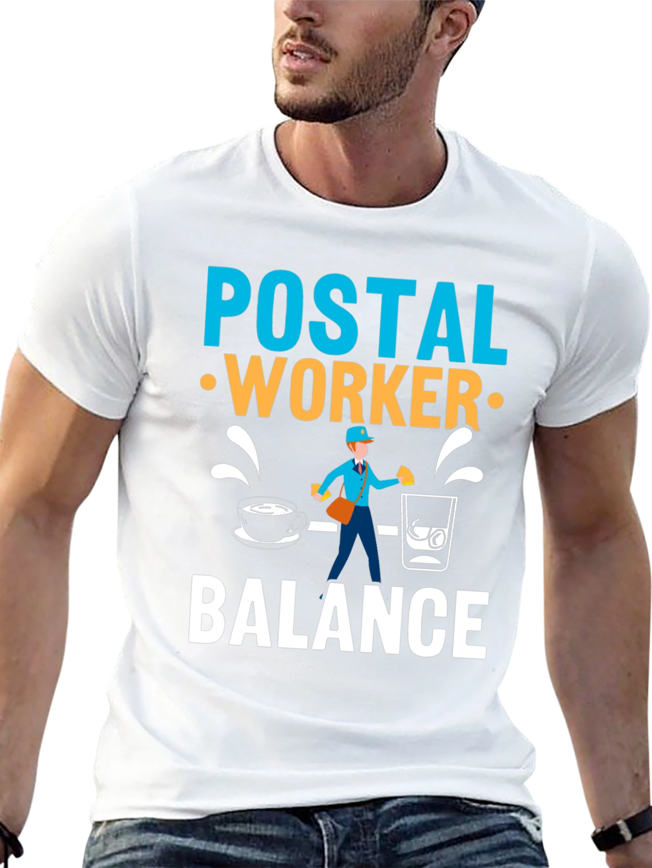 Postal Worker Balance Graphic Tee