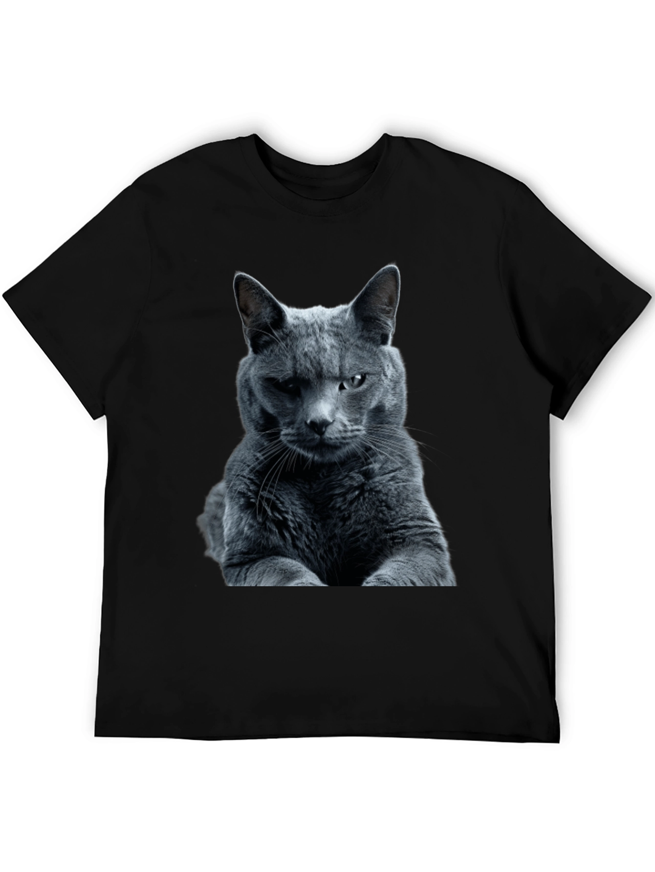 Cool Cat Graphic Tee - Mens Black T-Shirt