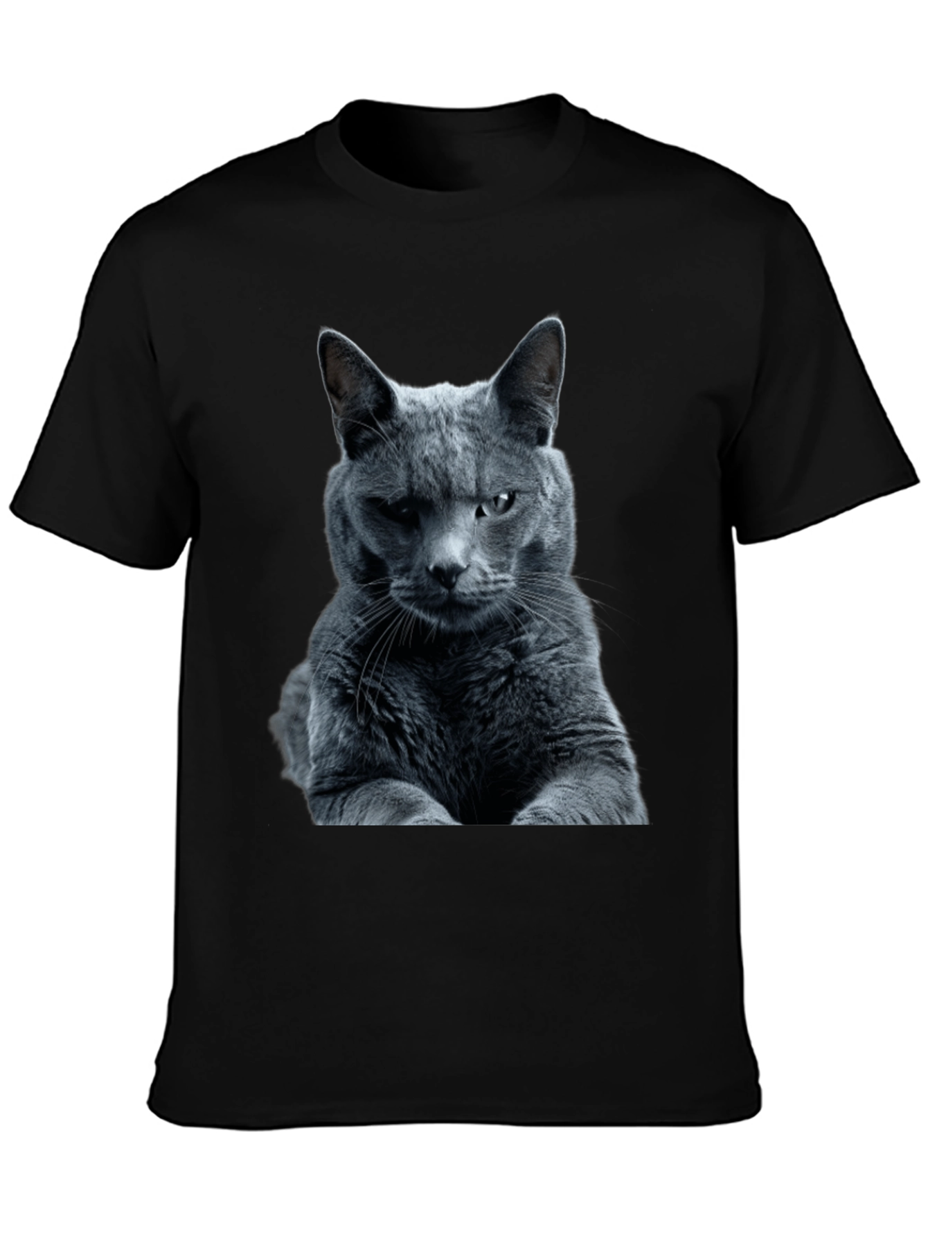 Cool Cat Graphic Tee - Mens Black T-Shirt