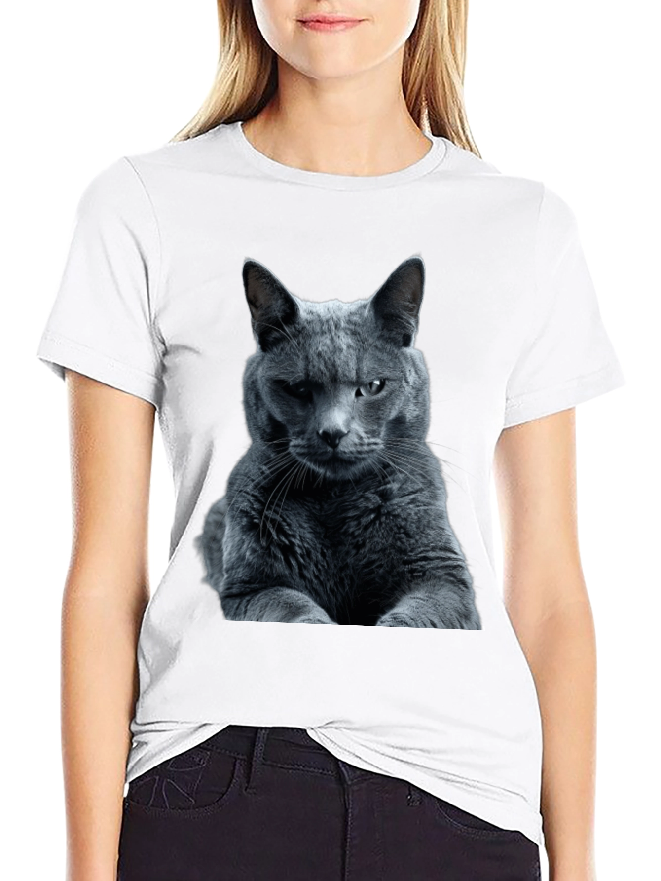 Cool Cat Graphic Tee - Mens Black T-Shirt