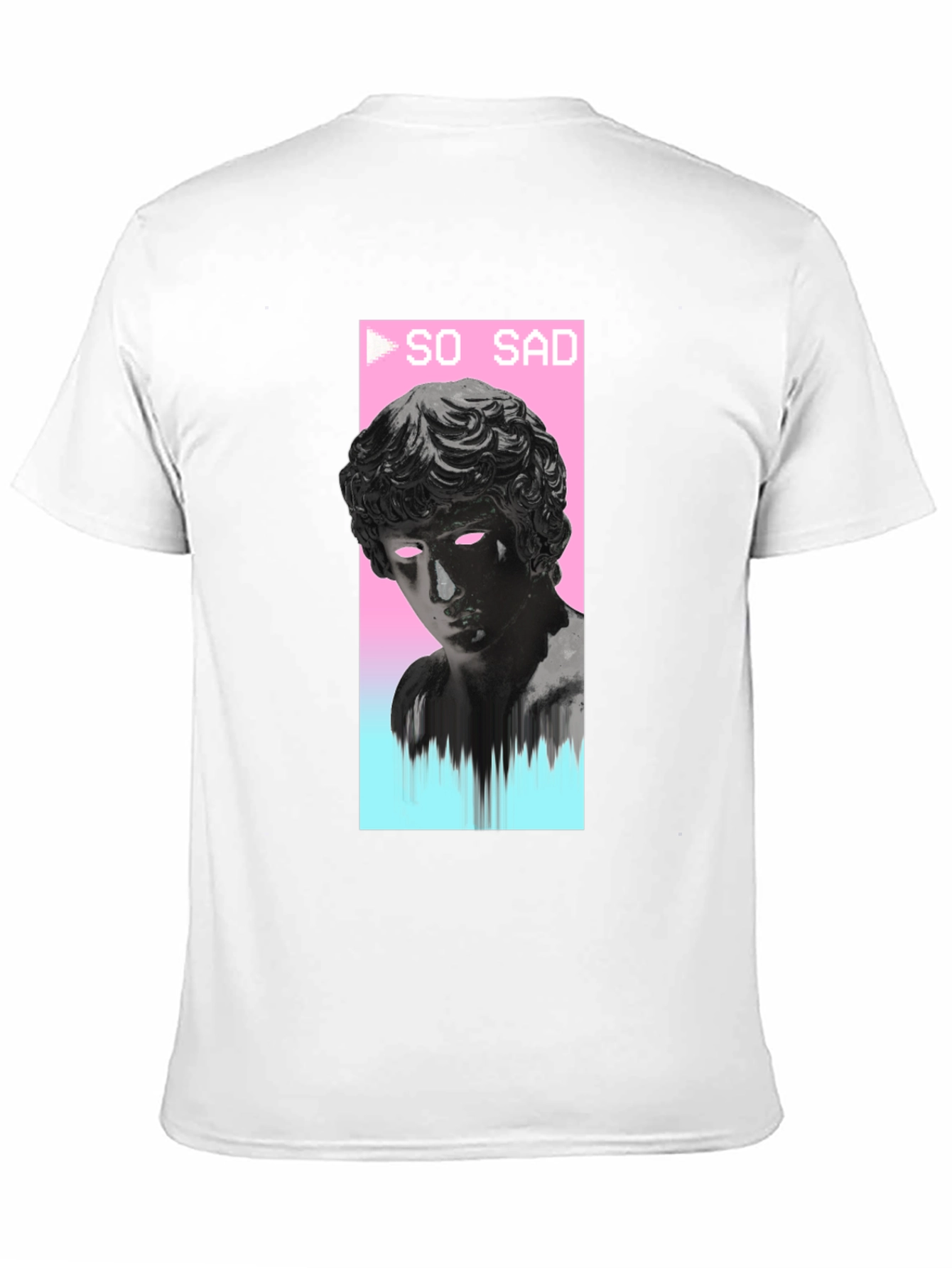 So Sad Vaporwave Aesthetic Black T-Shirt