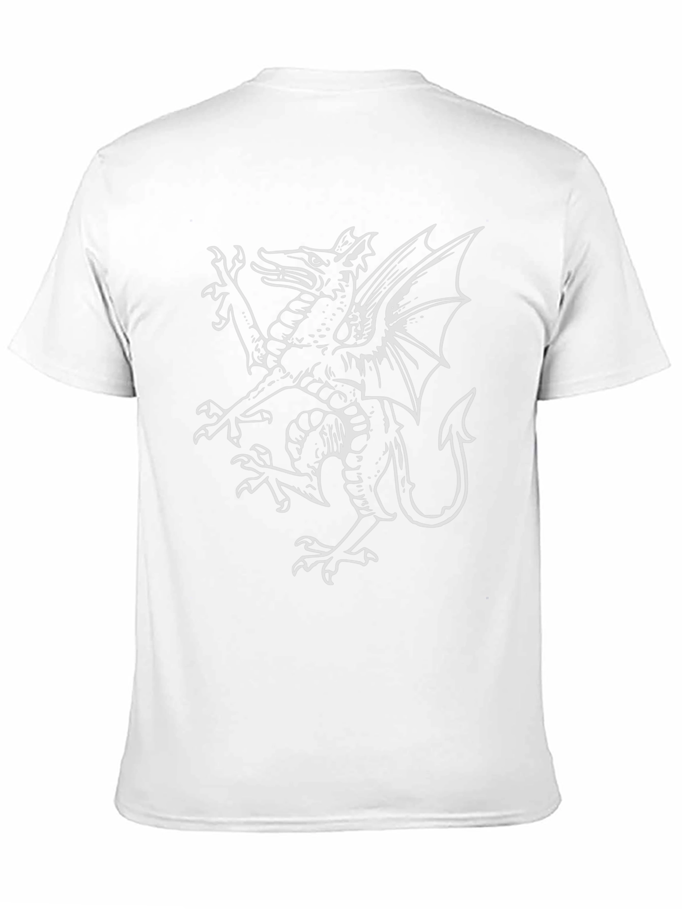 Welsh Dragon T-Shirt - Black Cotton Tee