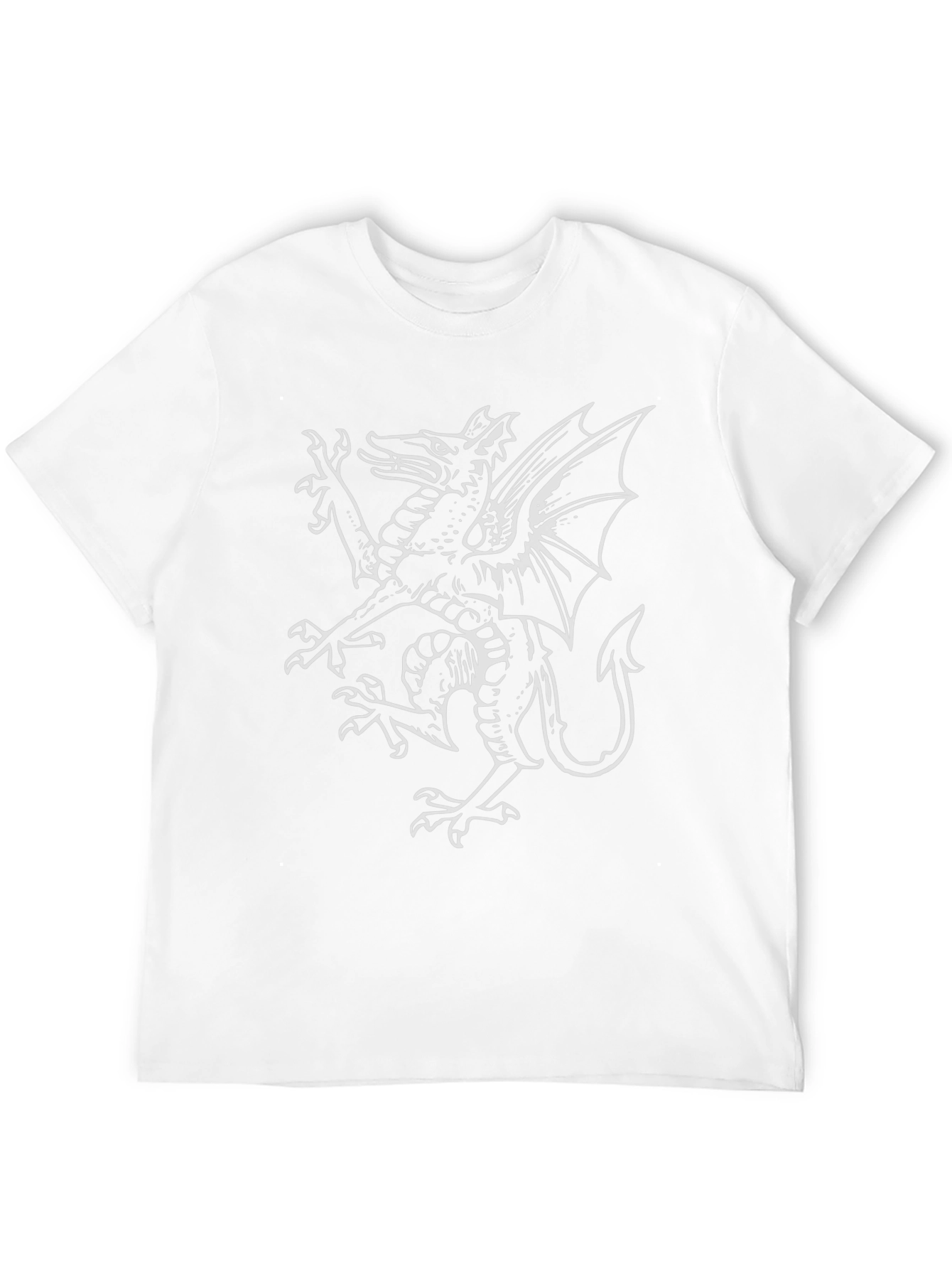 Welsh Dragon T-Shirt - Black Cotton Tee