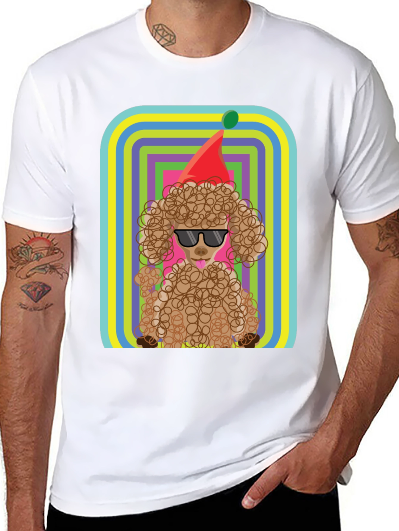 Cool Poodle T-Shirt - Birthday Party Dog Tee