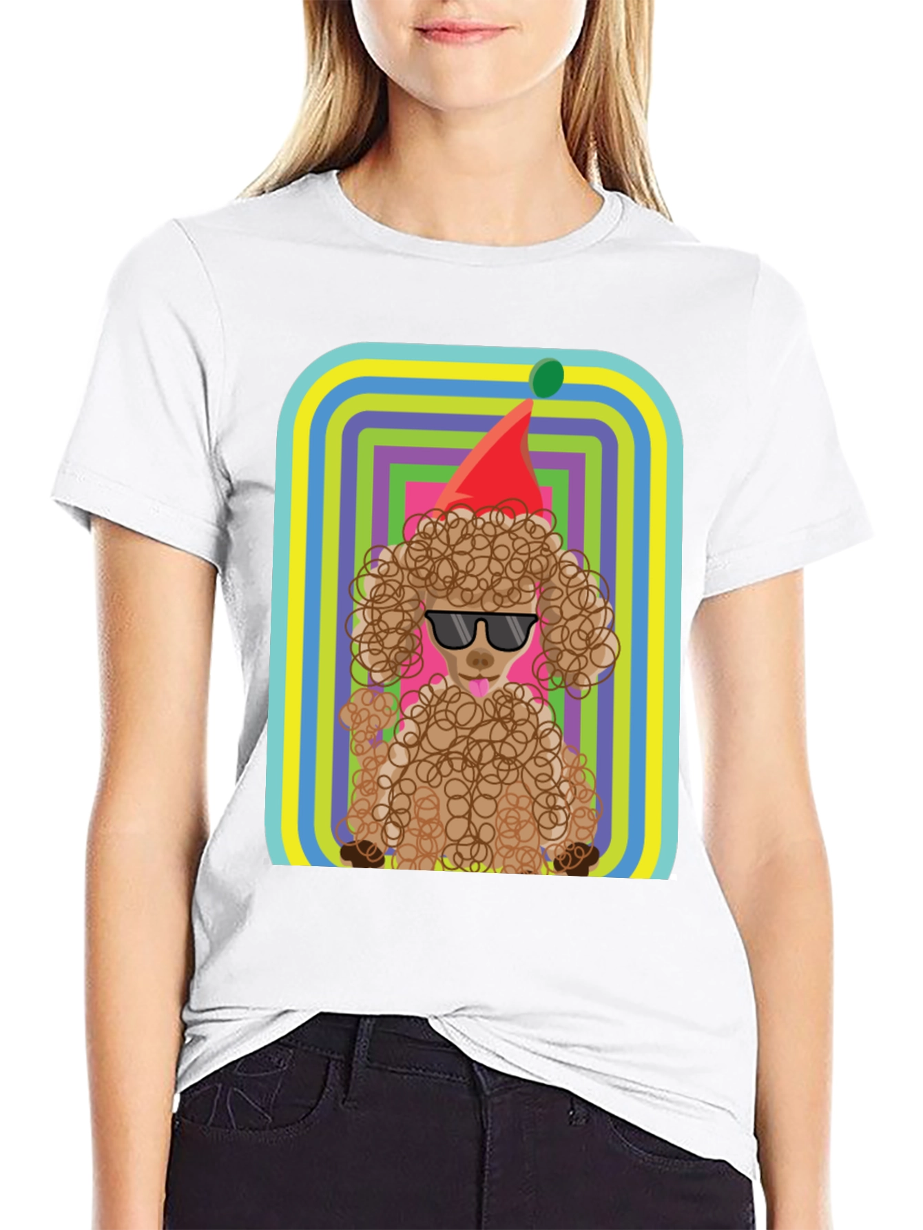 Cool Poodle T-Shirt - Birthday Party Dog Tee