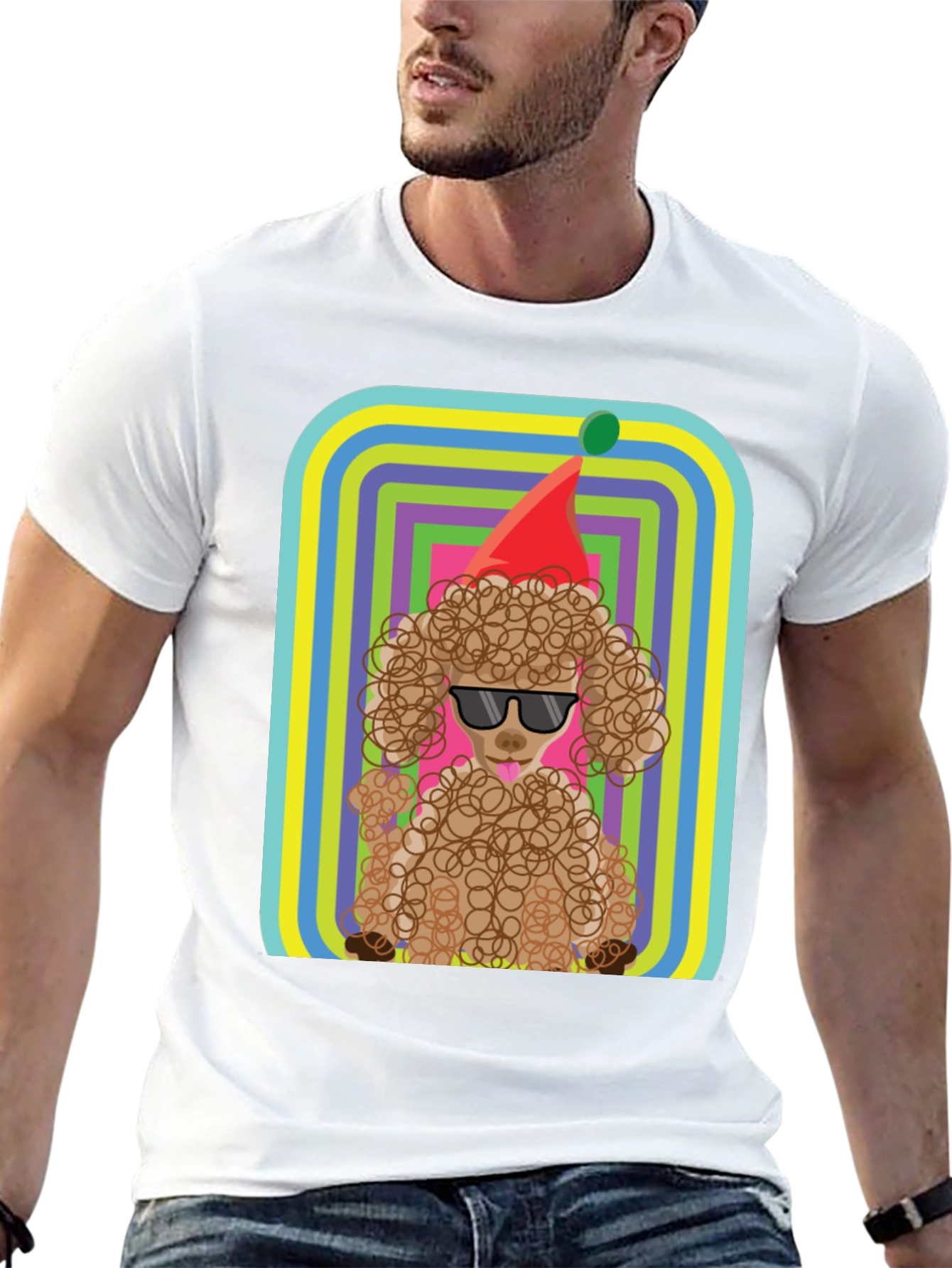 Cool Poodle T-Shirt - Birthday Party Dog Tee