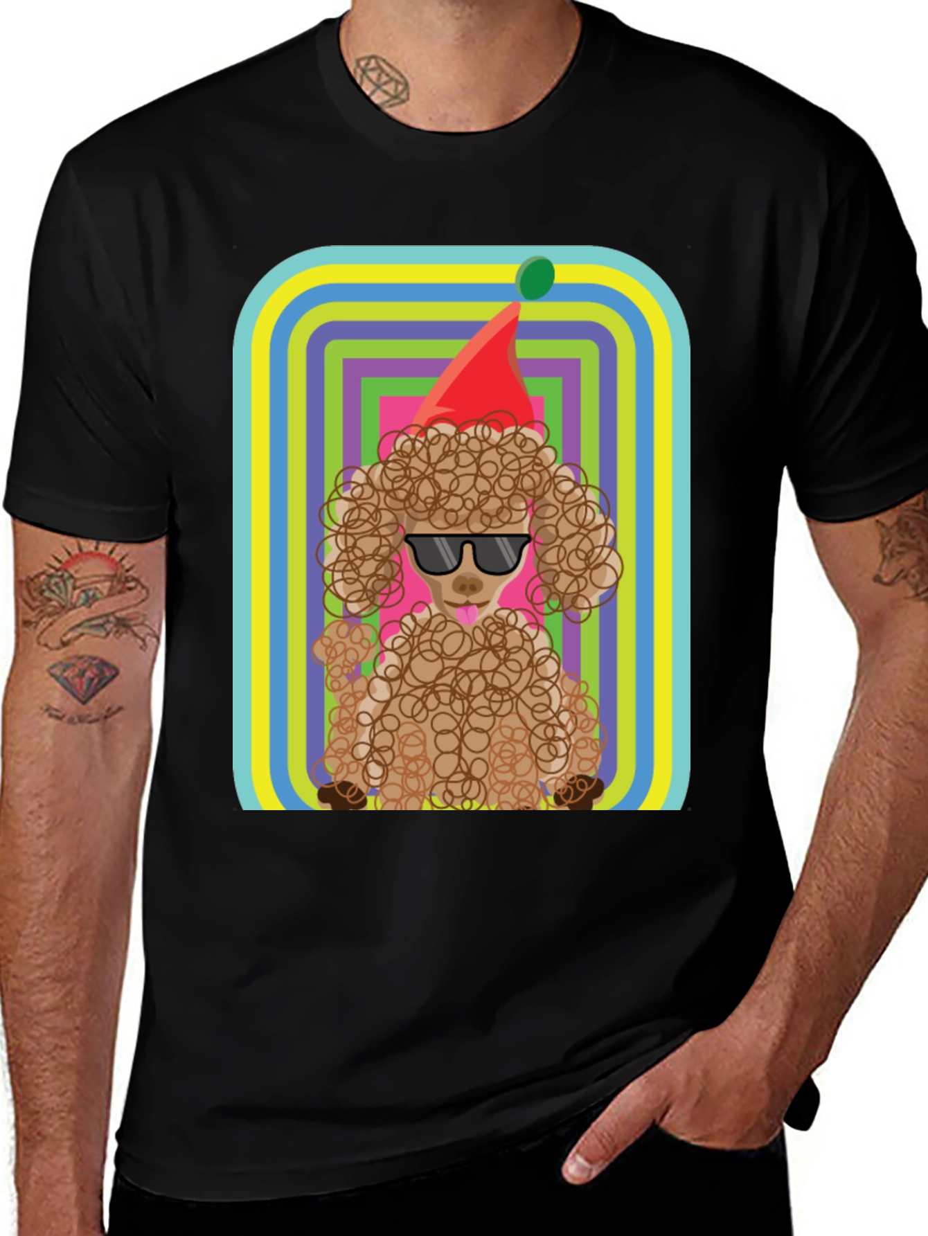 Cool Poodle T-Shirt - Birthday Party Dog Tee