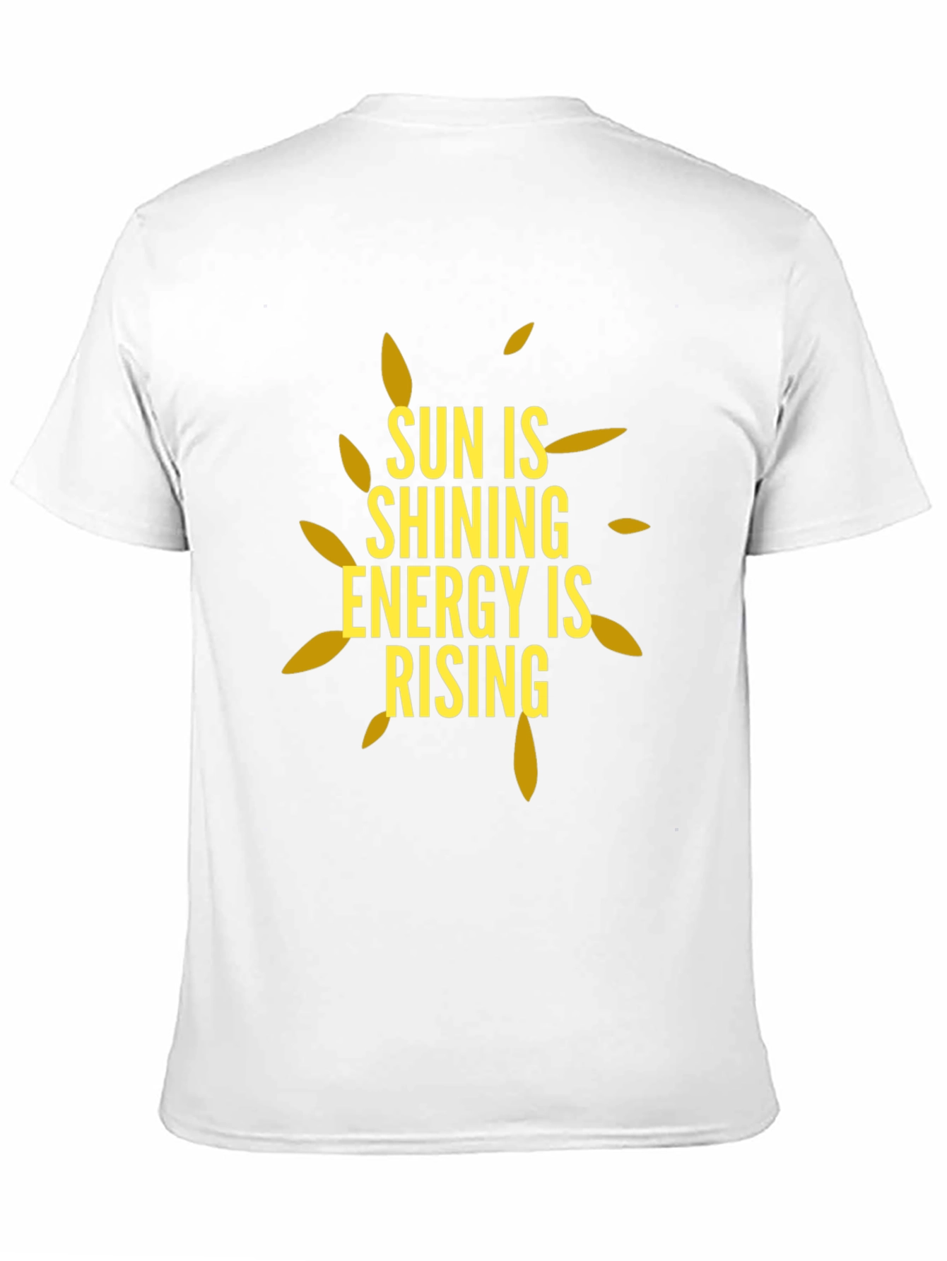 Sun is Shining Energy is Rising Black T-Shirt