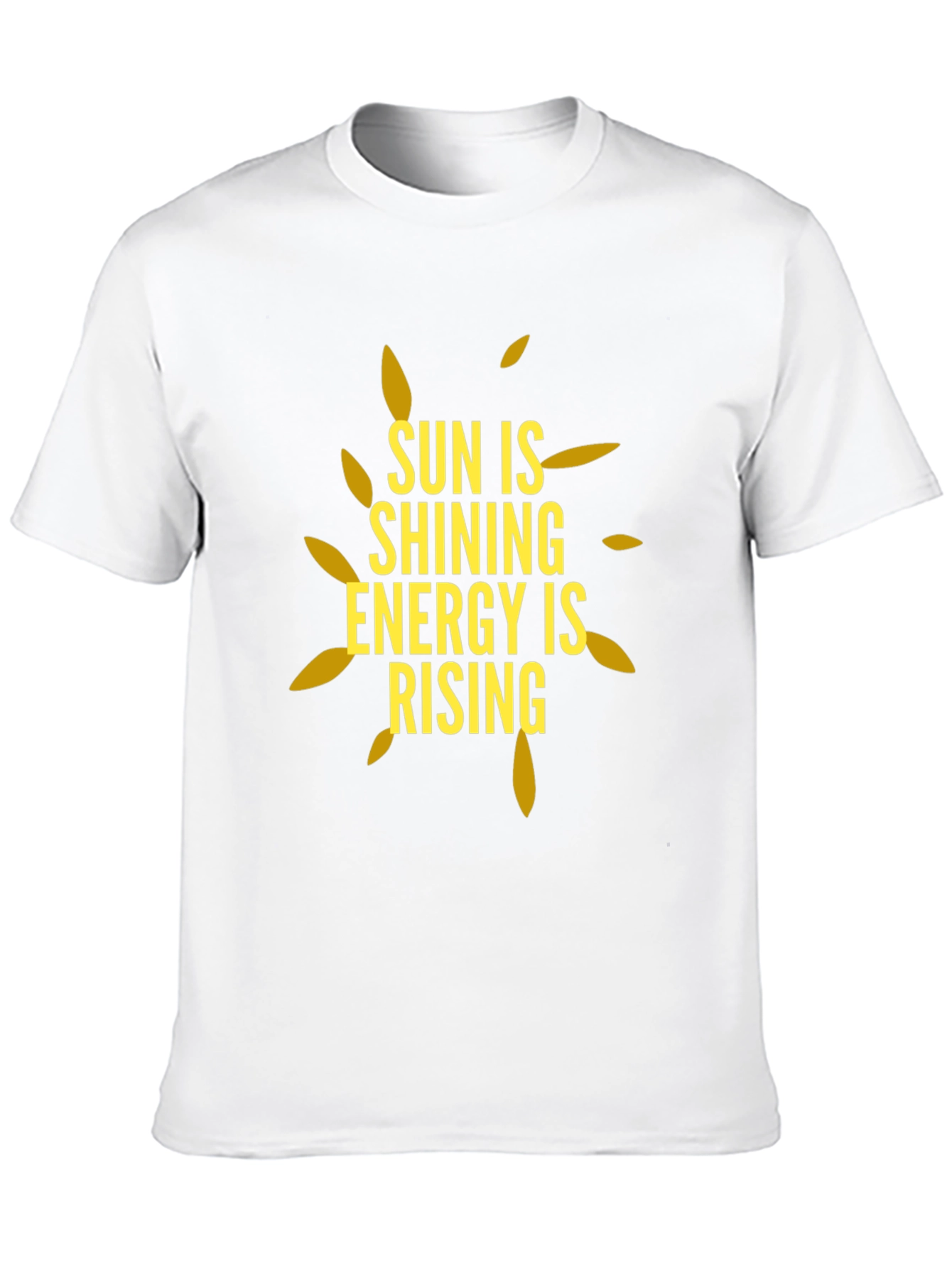 Sun is Shining Energy is Rising Black T-Shirt
