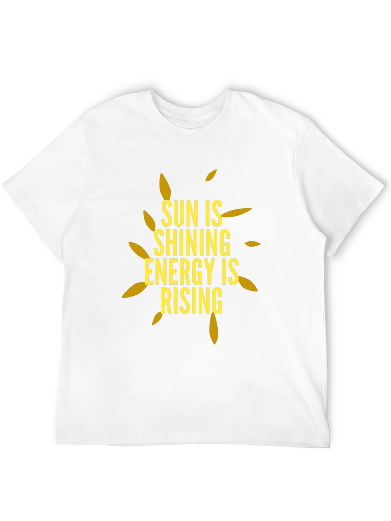 Sun is Shining Energy is Rising Black T-Shirt