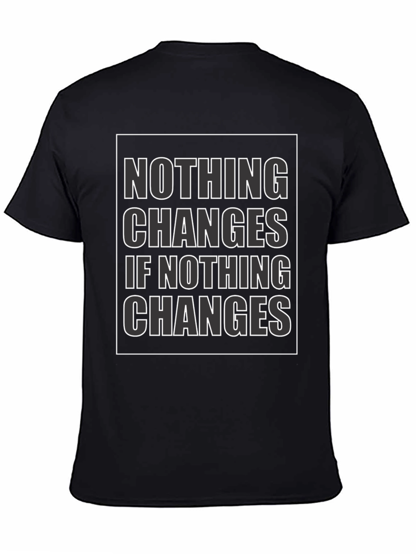 Nothing Changes Graphic Tee - Black