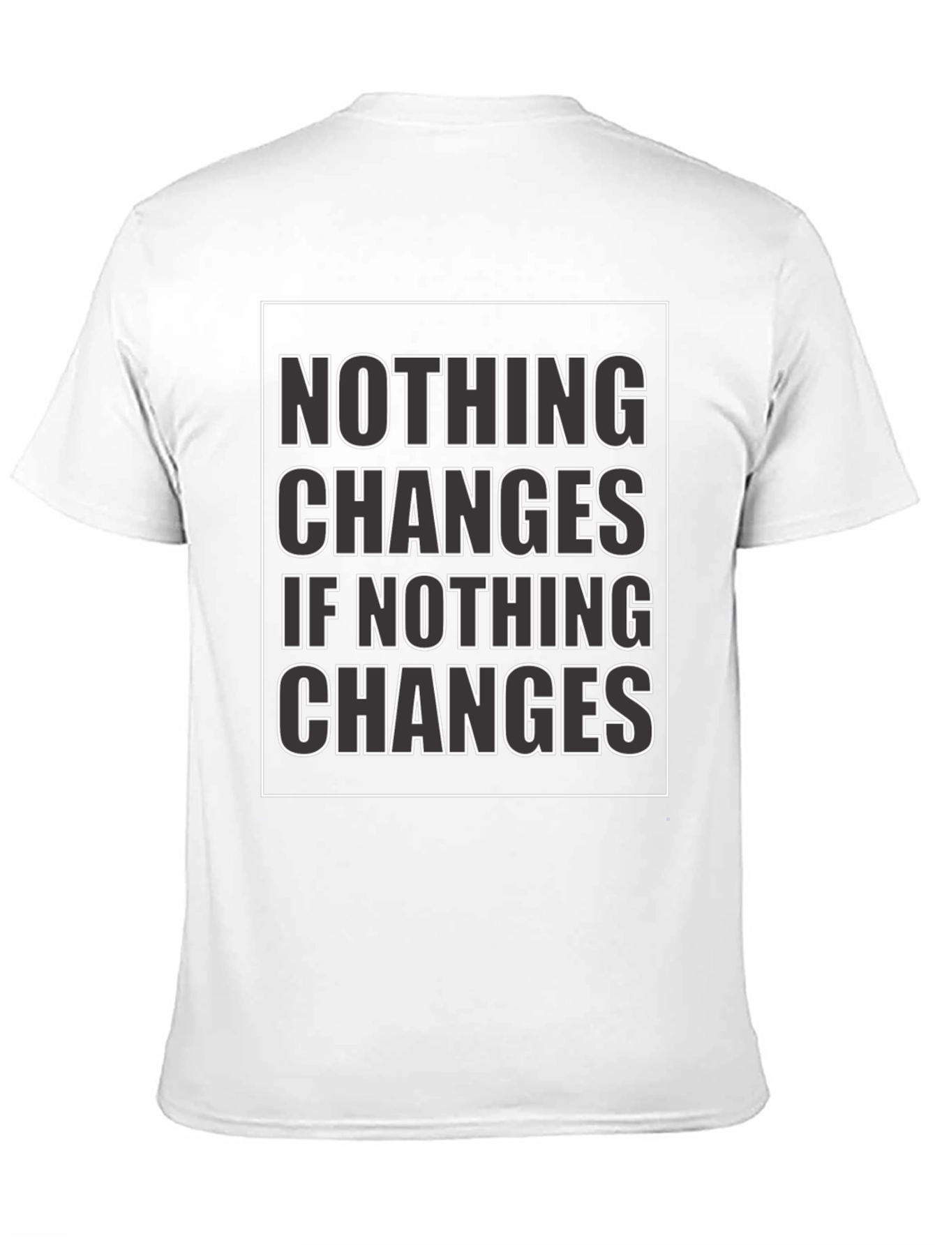 Nothing Changes Graphic Tee - Black