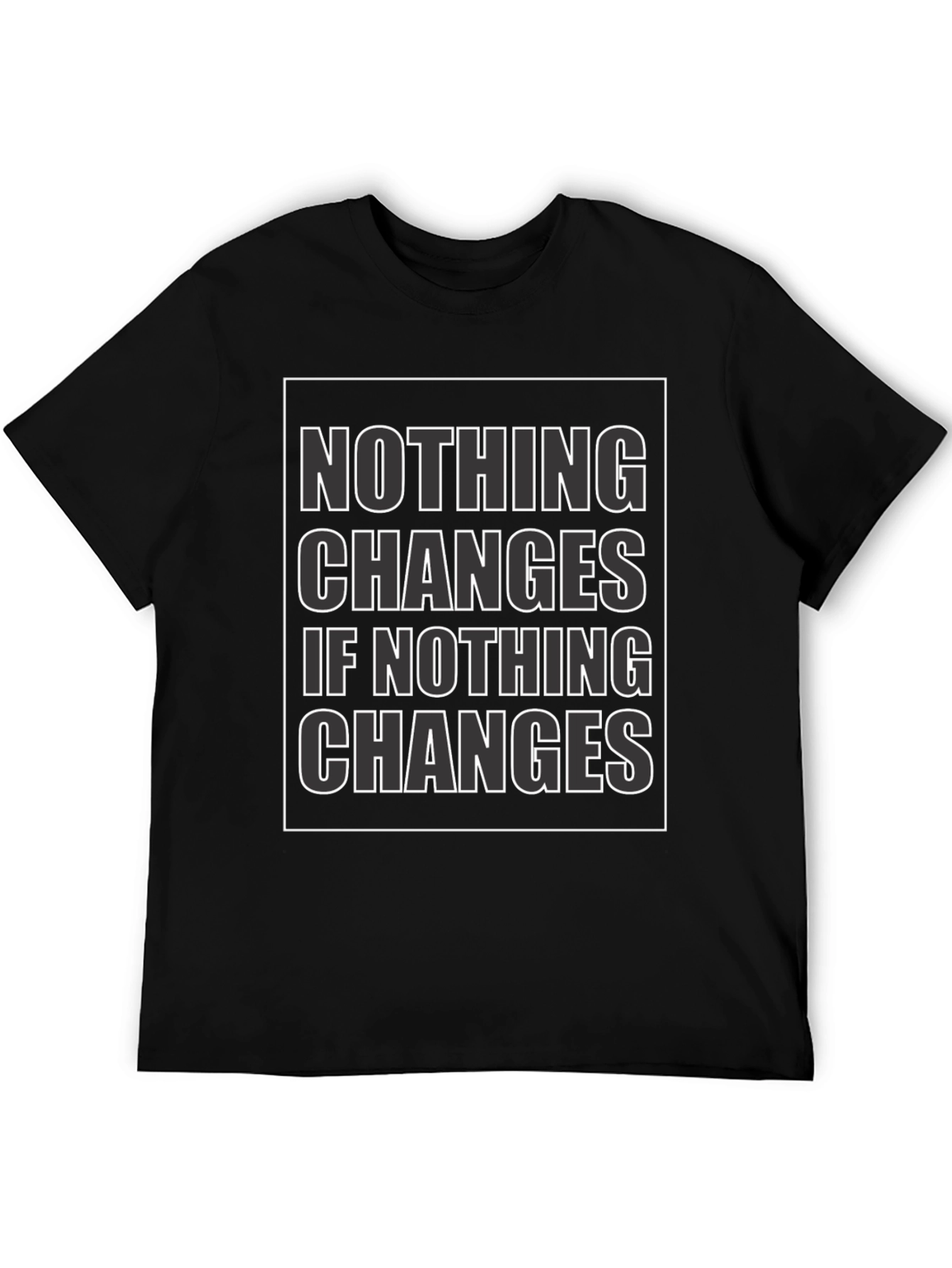 Nothing Changes Graphic Tee - Black