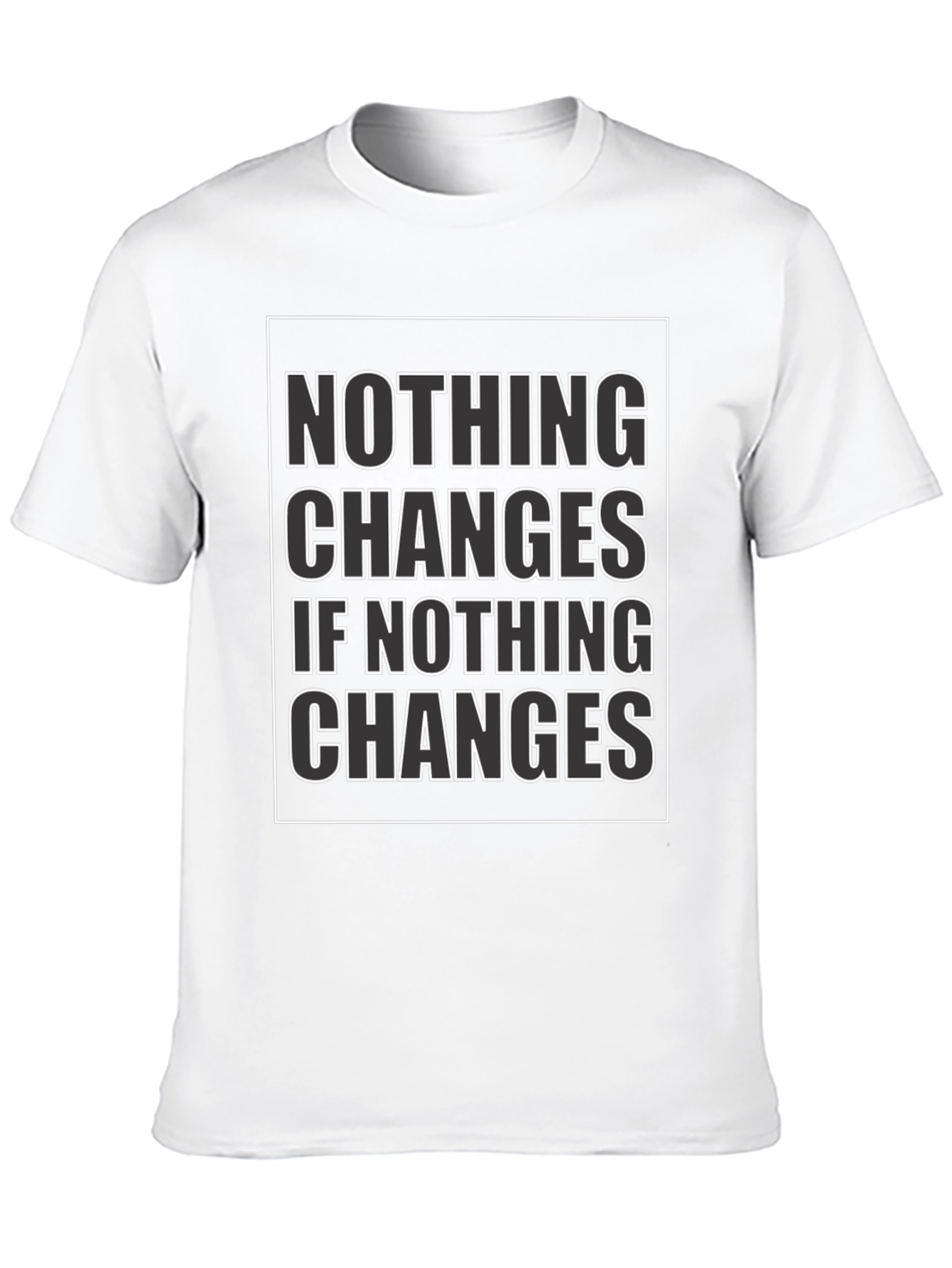 Nothing Changes Graphic Tee - Black