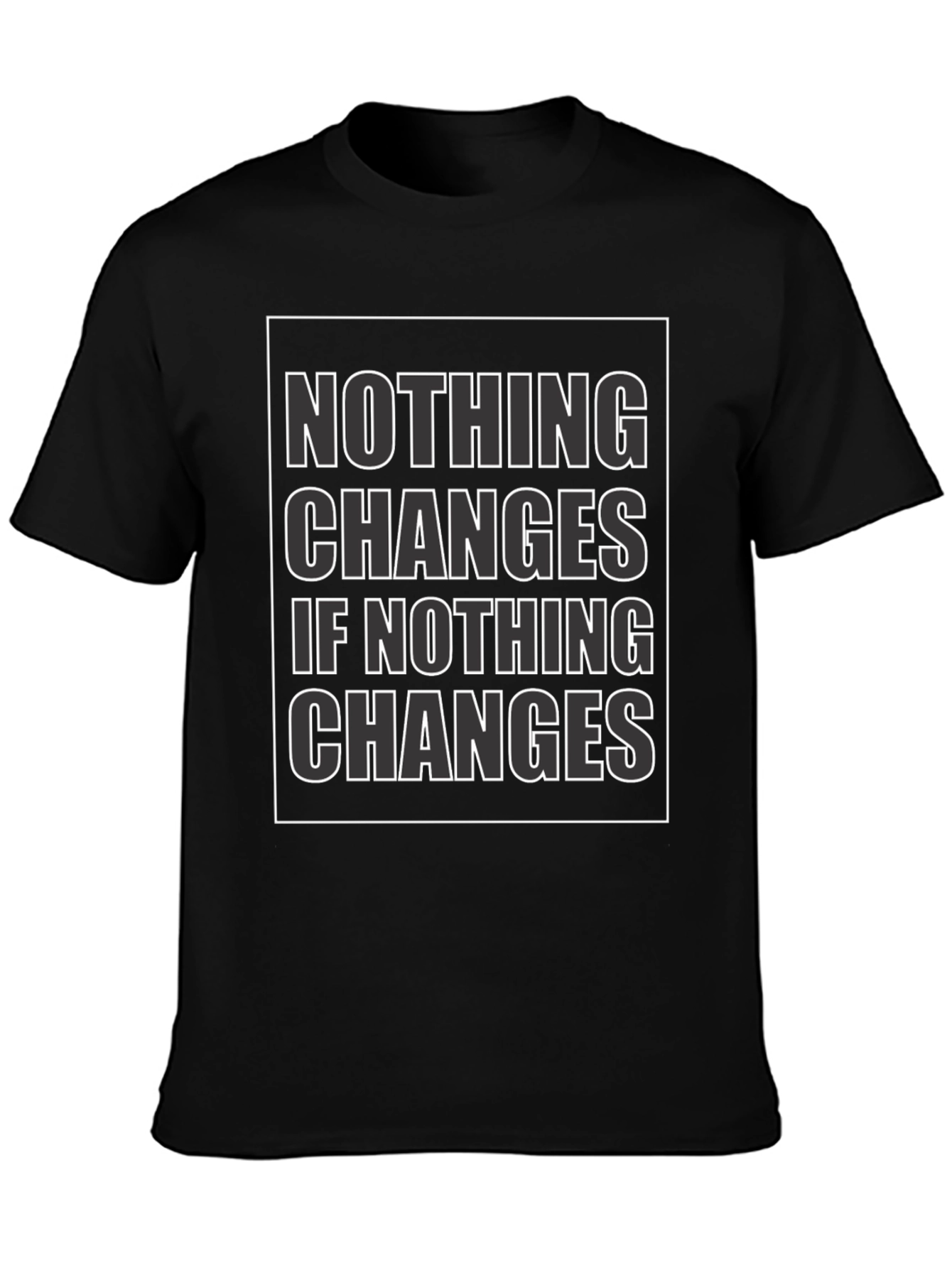 Nothing Changes Graphic Tee - Black