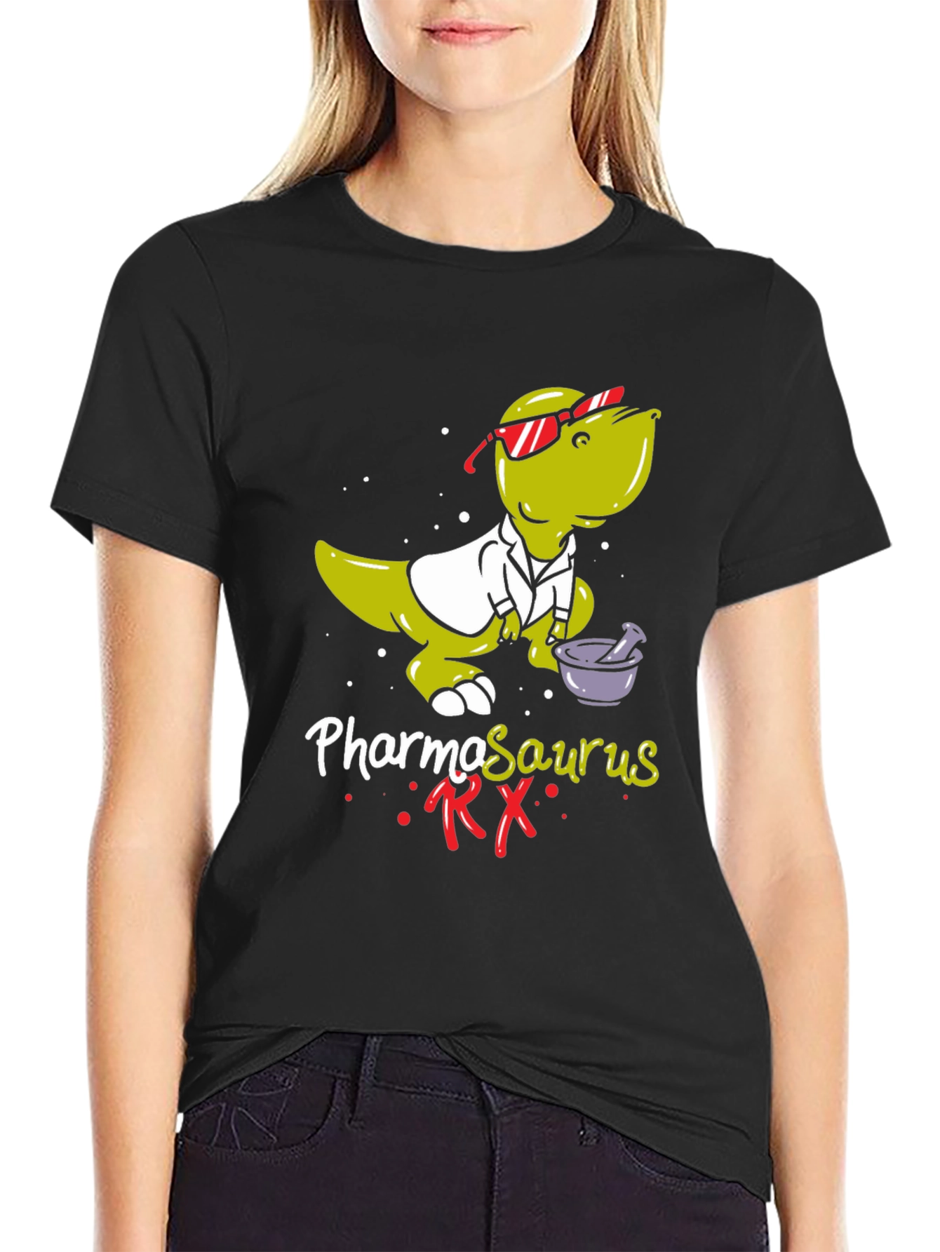 Pharmasaurus RX T-Shirt - Funny Pharmacist Dinosaur Tee