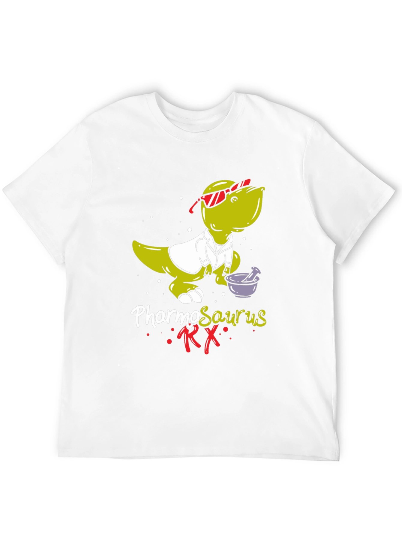 Pharmasaurus RX T-Shirt - Funny Pharmacist Dinosaur Tee
