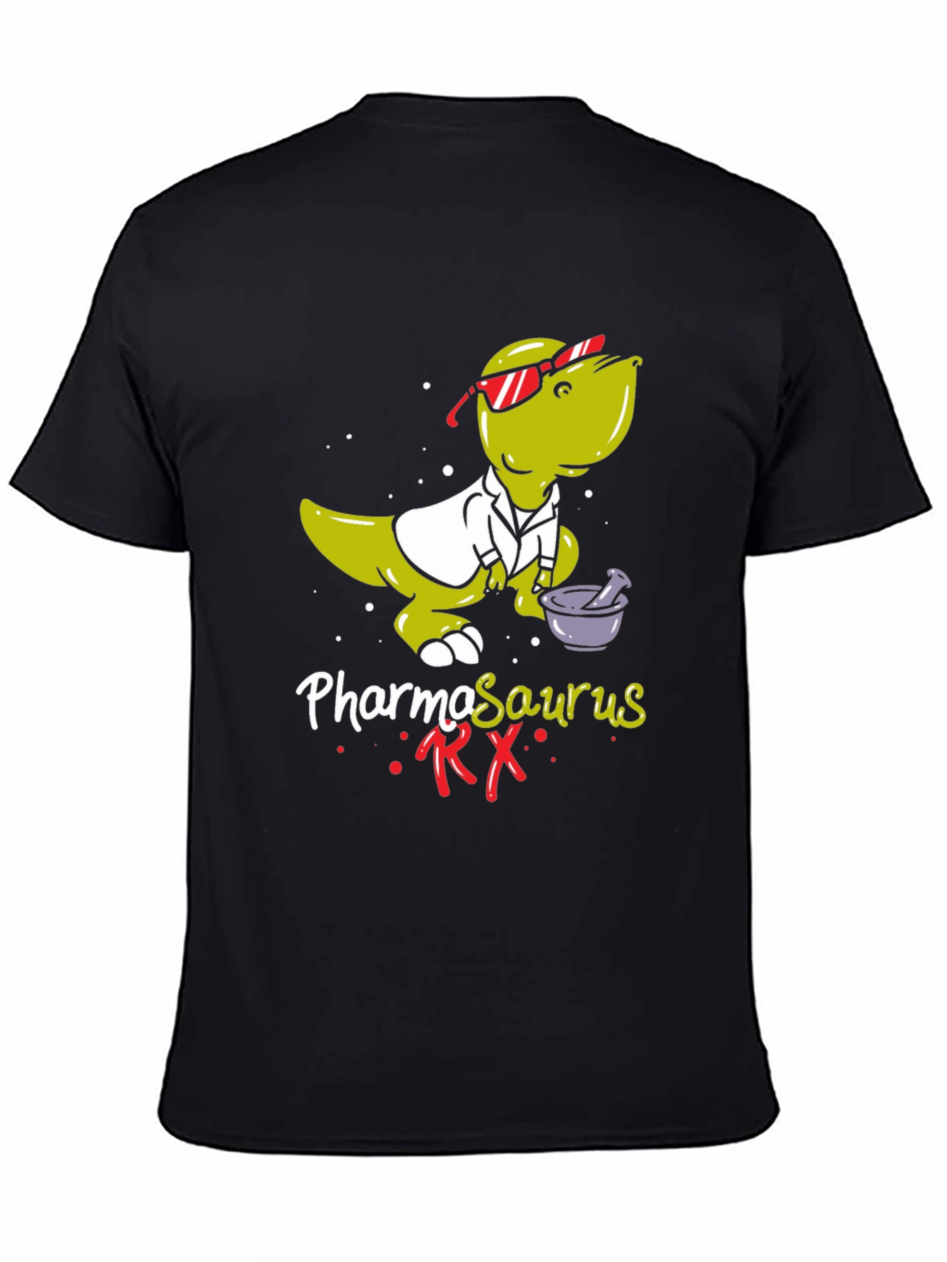 Pharmasaurus RX T-Shirt - Funny Pharmacist Dinosaur Tee
