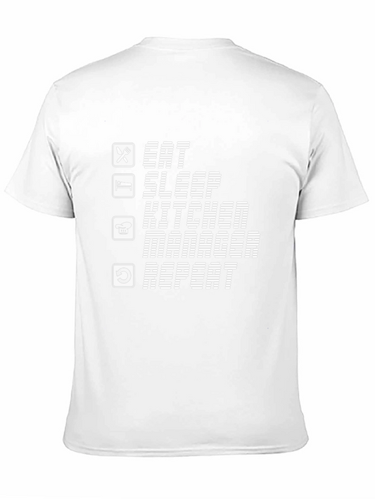 Eat Sleep Kitchen Manager Repeat T-Shirt