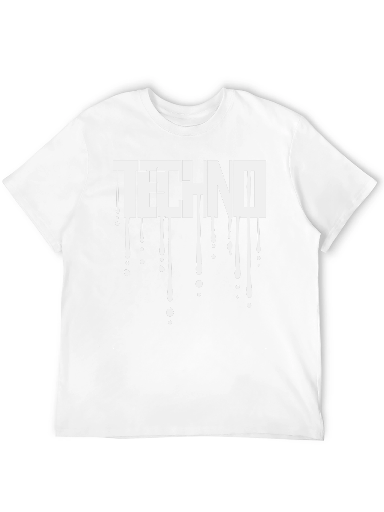 Techno Drip Graphic T-Shirt - Black