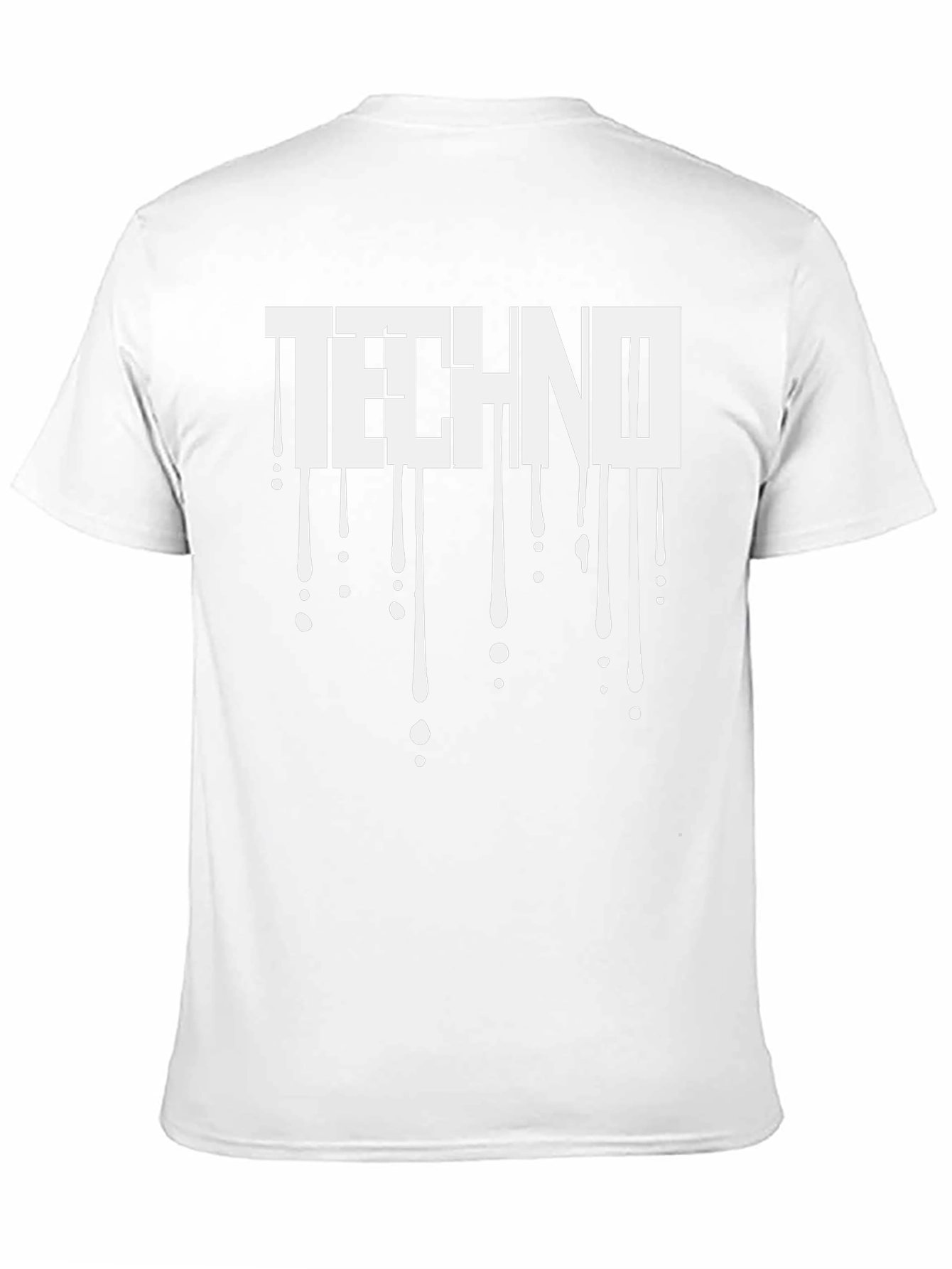 Techno Drip Graphic T-Shirt - Black