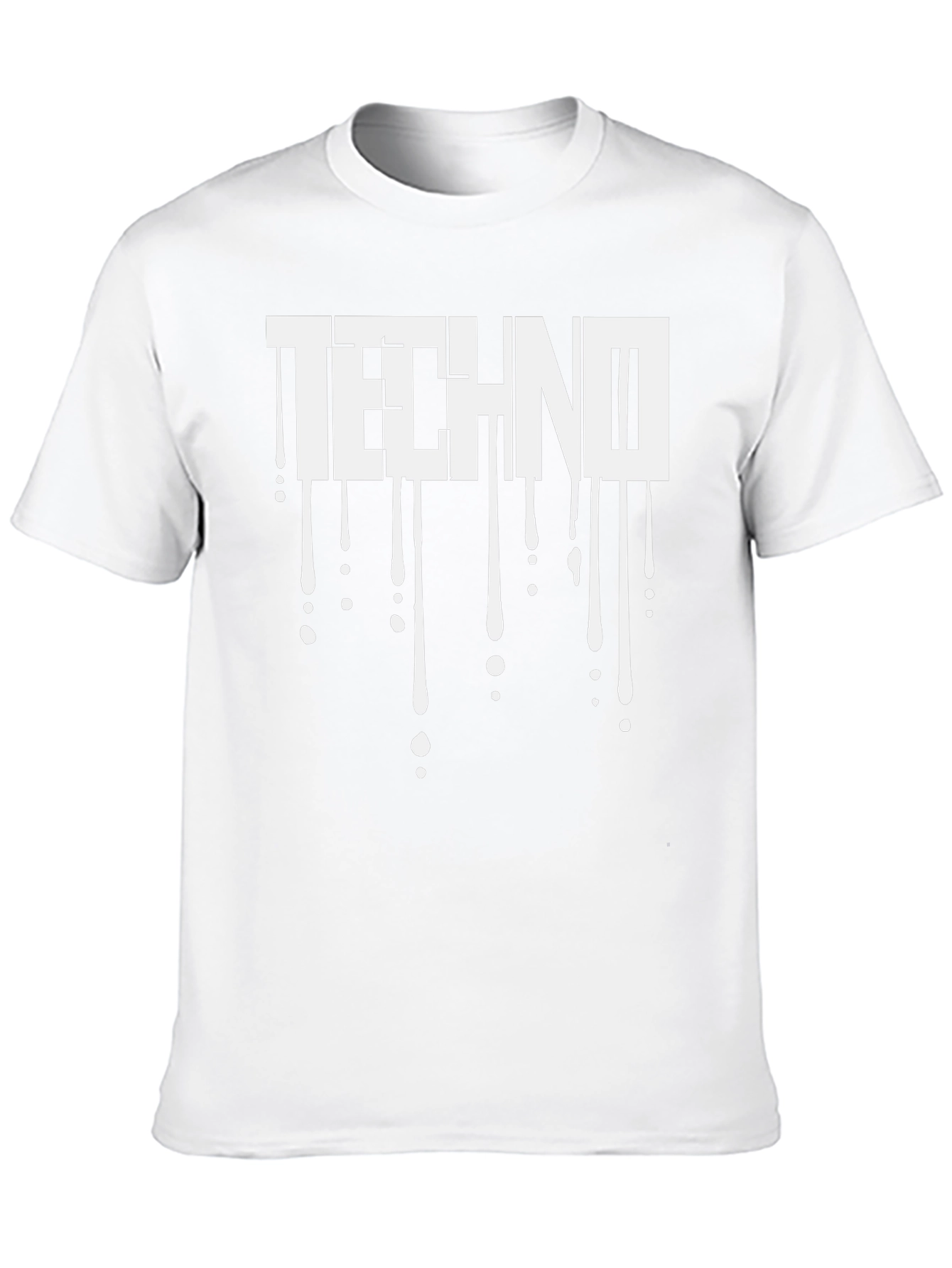 Techno Drip Graphic T-Shirt - Black