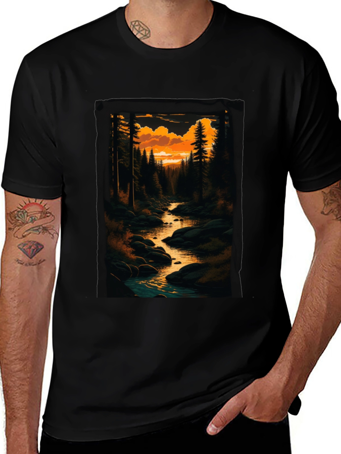 Forest Stream Graphic Tee