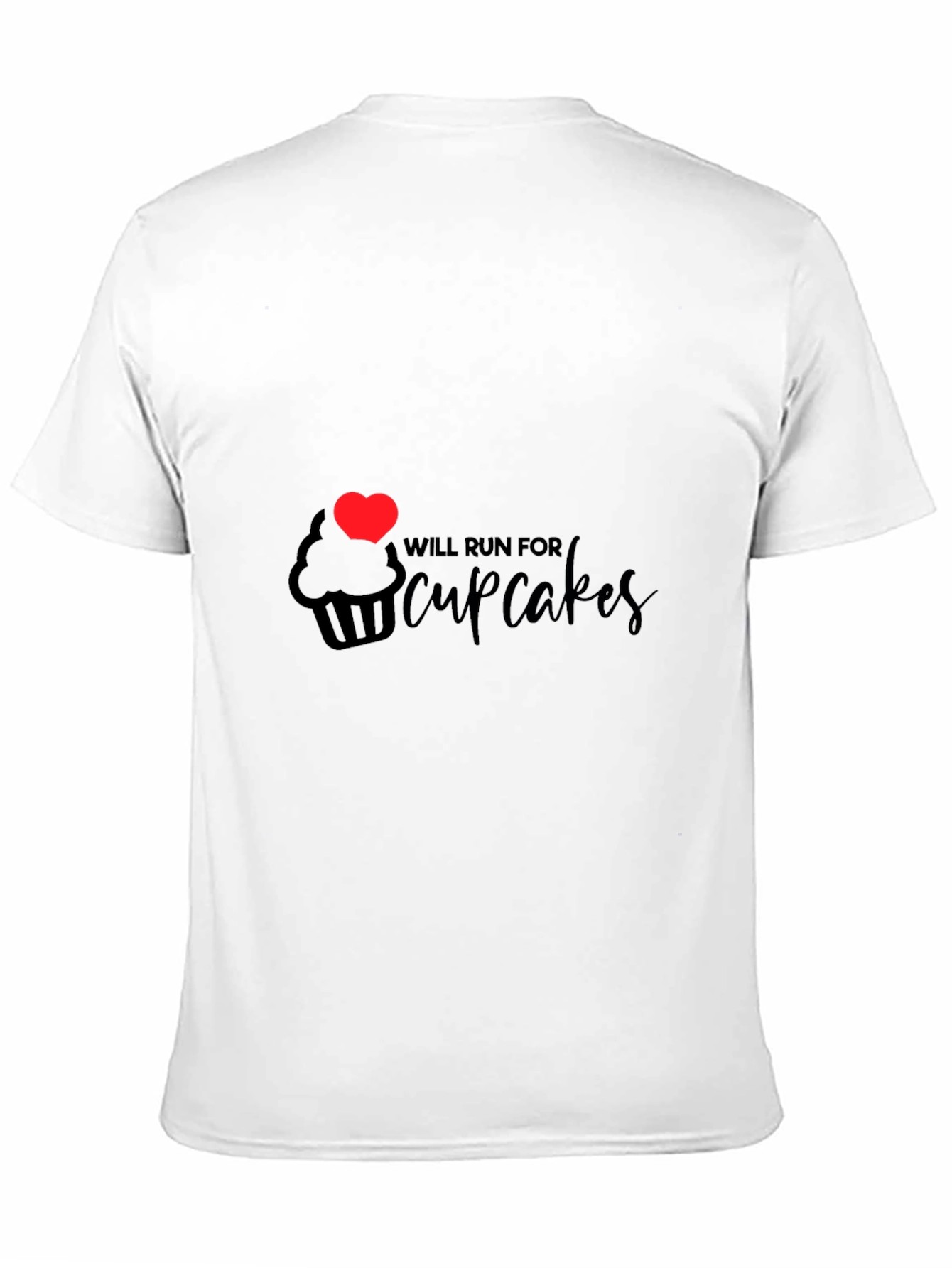 Will Run for Cupcakes Black T-Shirt