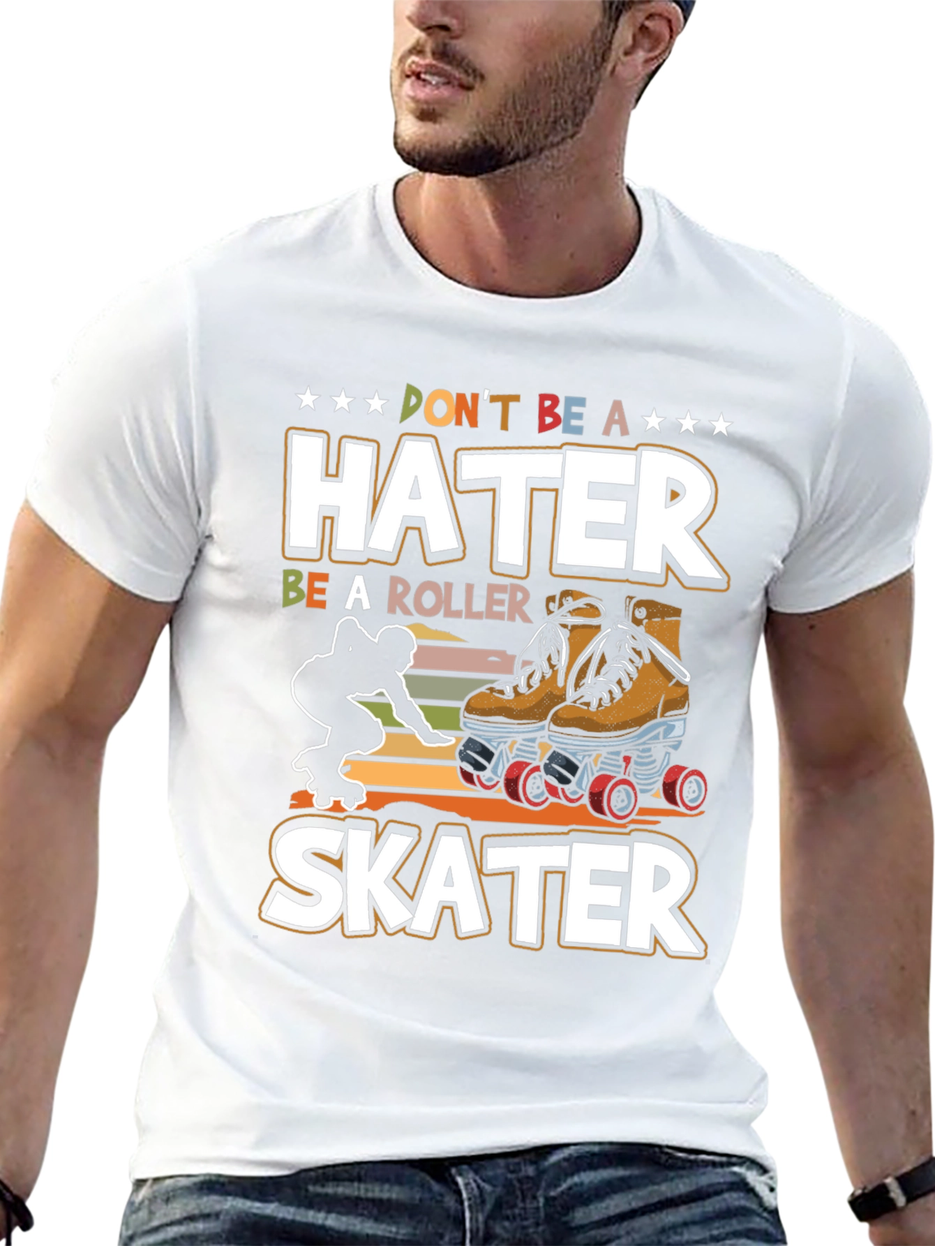 Dont Be a Hater Be a Roller Skater T-Shirt