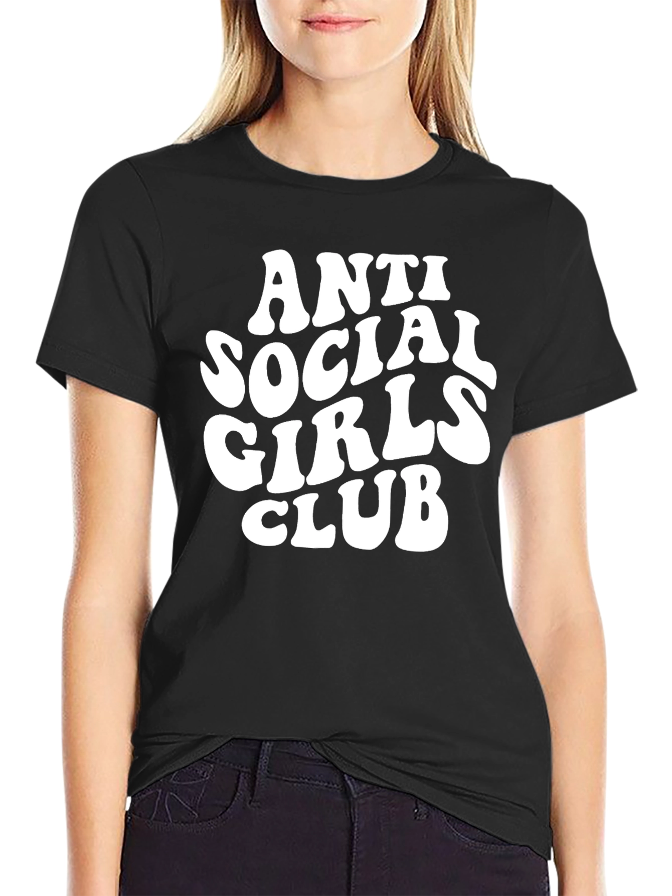 Anti Social Girls Club T-Shirt - Trendy Graphic Tee