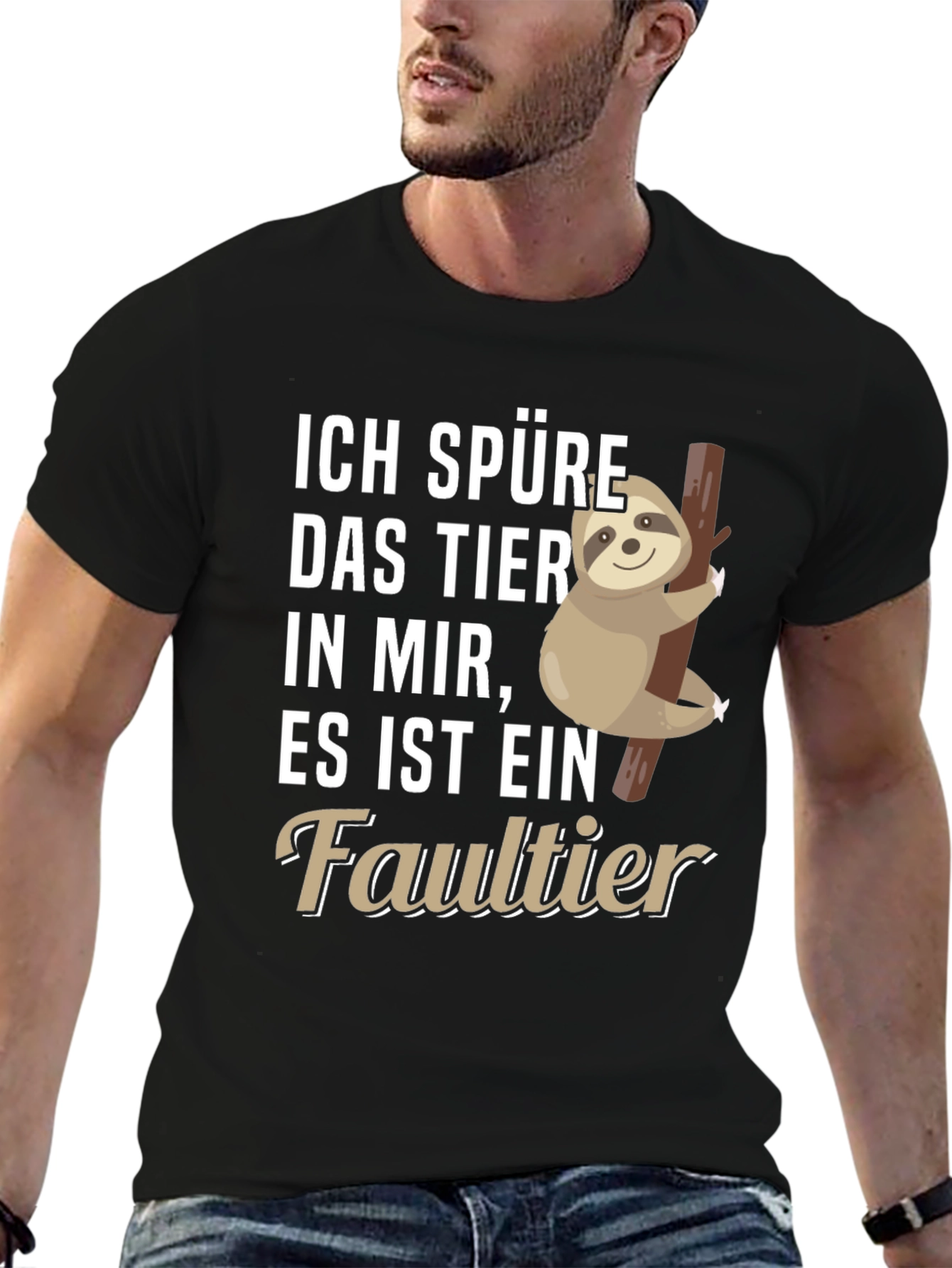 Ich Spure Das Tier T-Shirt Sloth Design