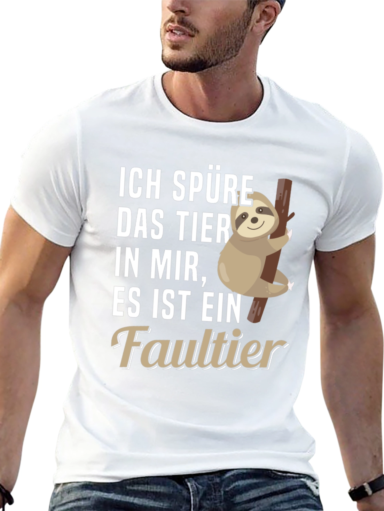 Ich Spure Das Tier T-Shirt Sloth Design