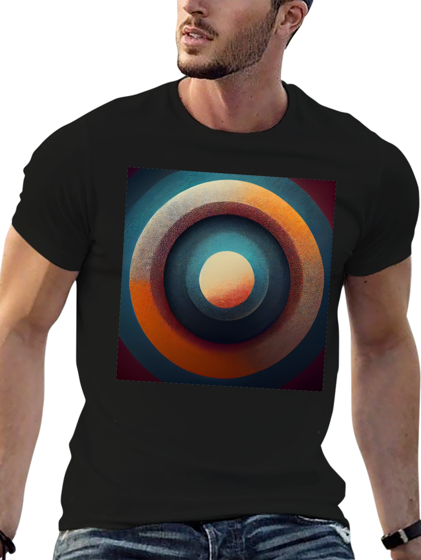 Abstract Target Graphic Tee