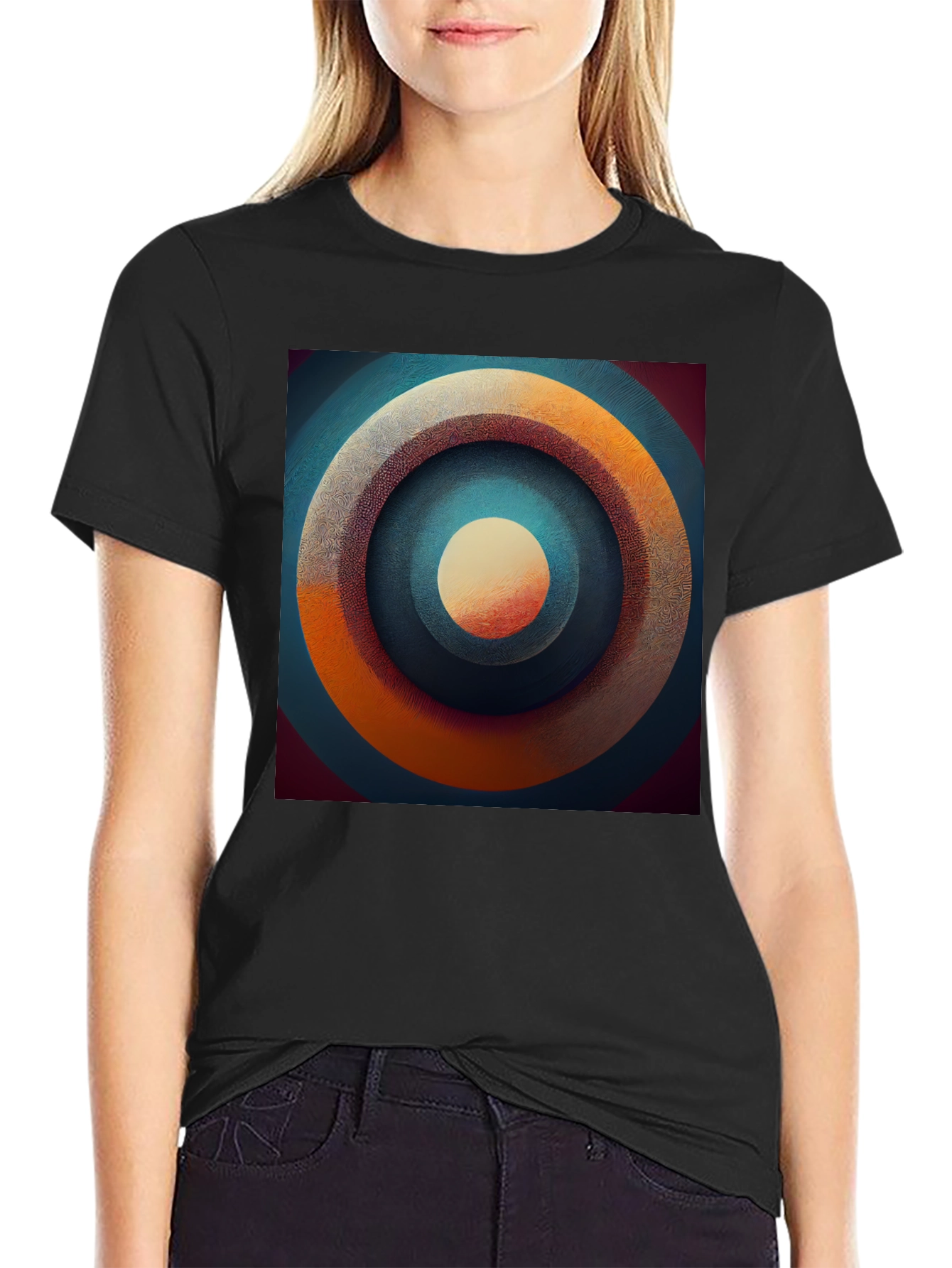 Abstract Target Graphic Tee