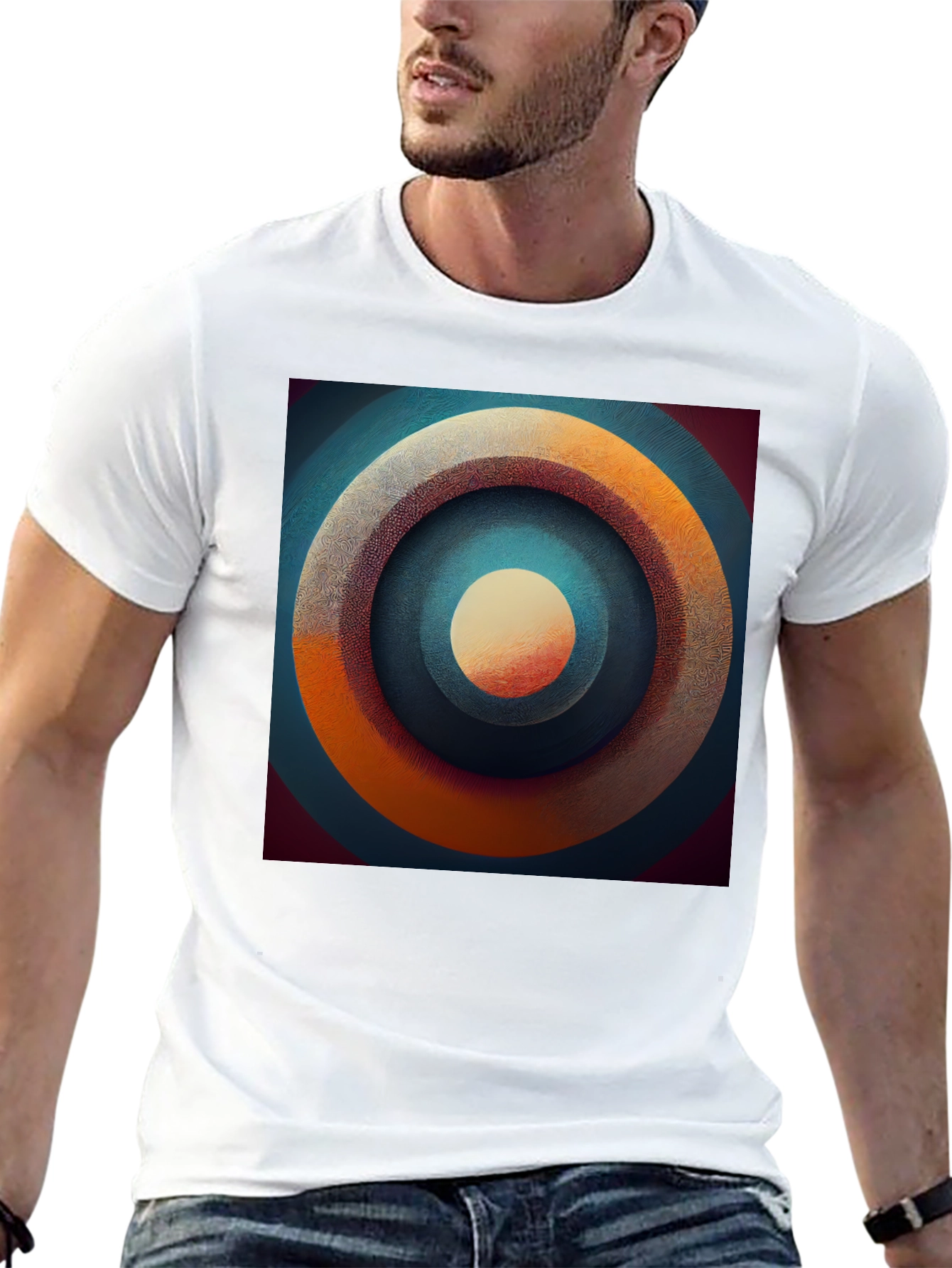 Abstract Target Graphic Tee
