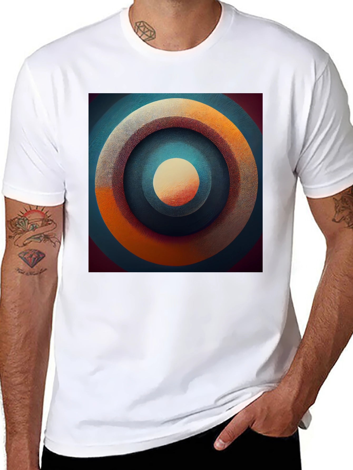 Abstract Target Graphic Tee