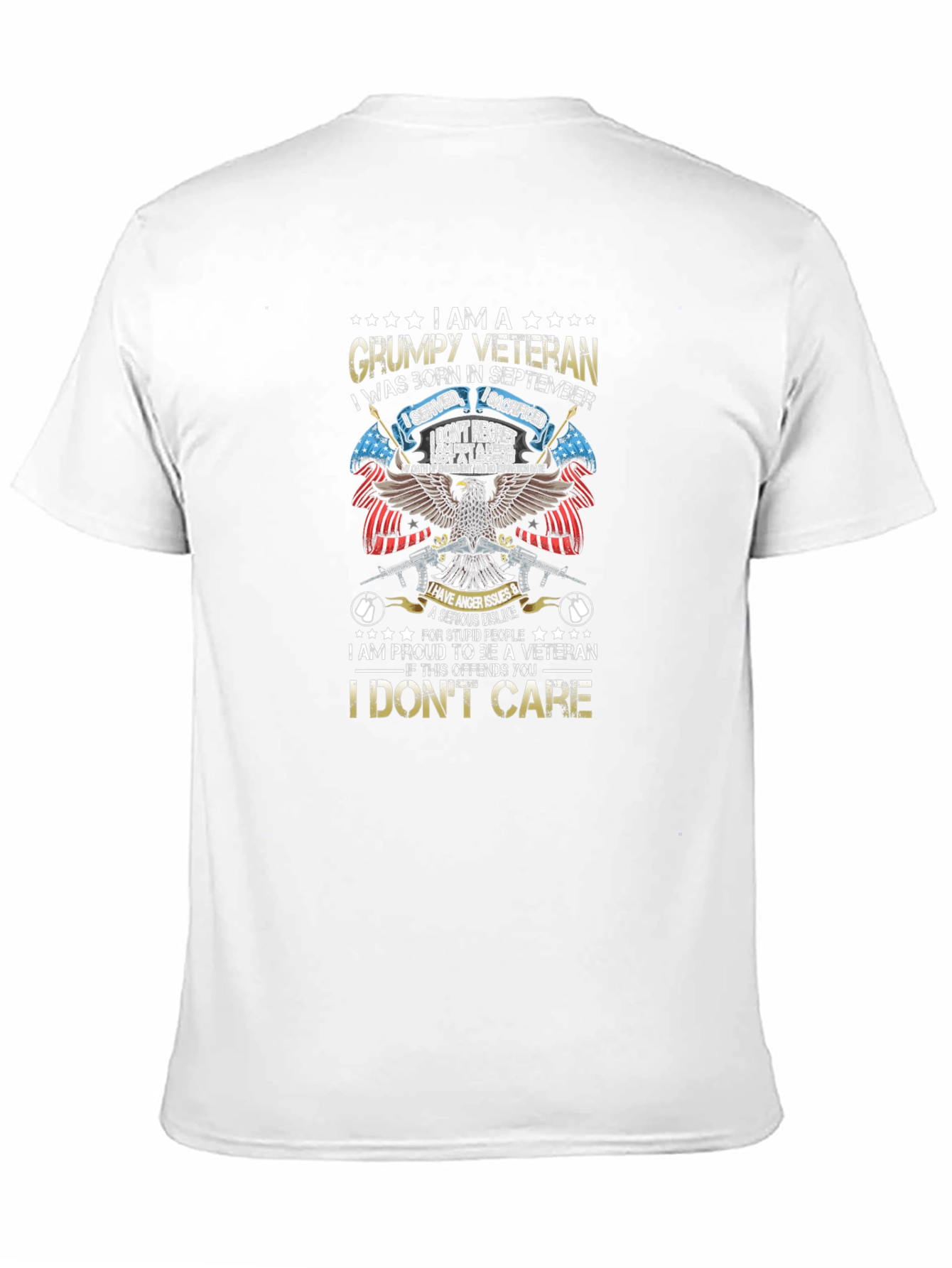 Grumpy Veteran T-Shirt - Born in September