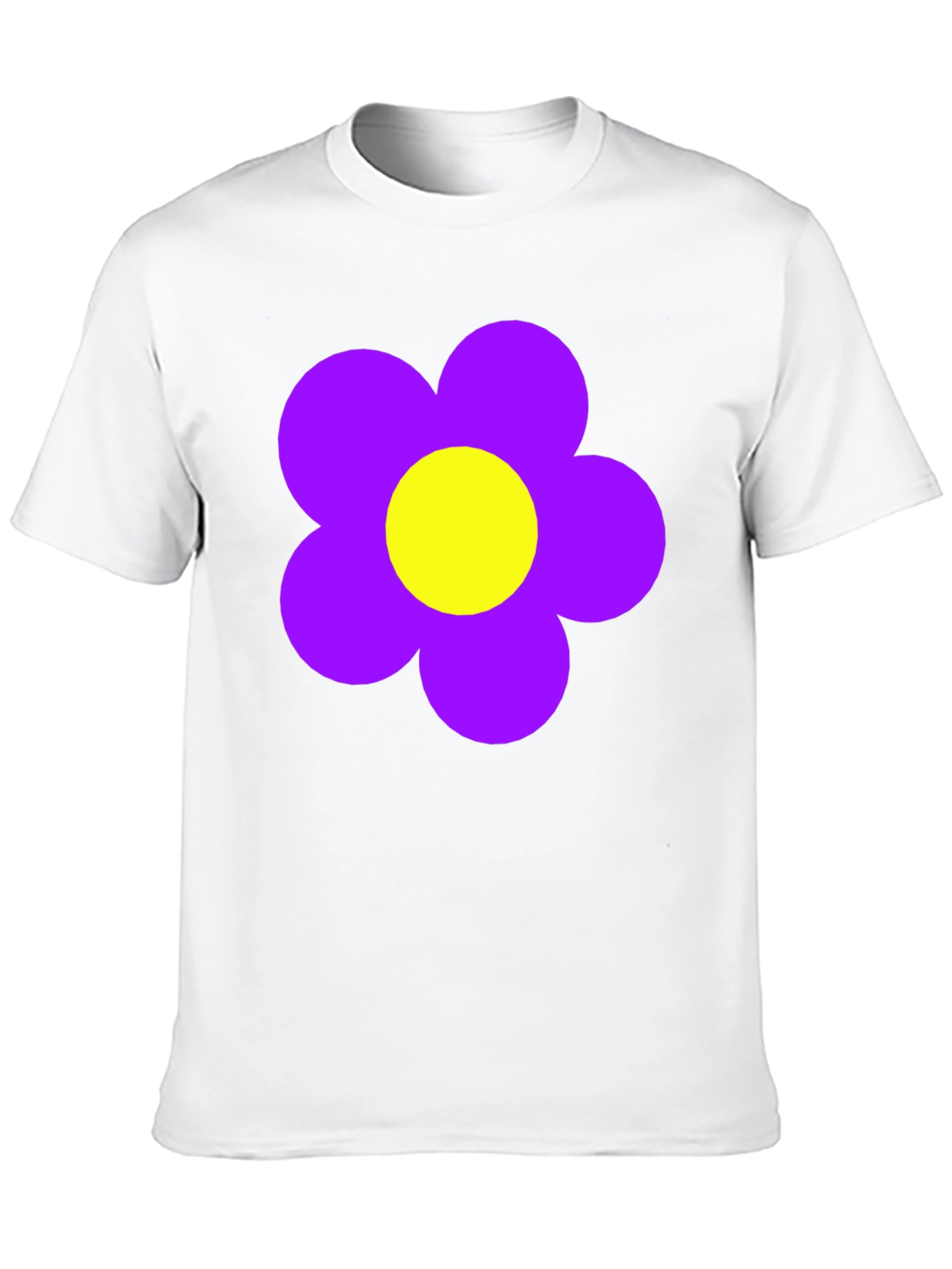Retro Flower Power T-Shirt - Black
