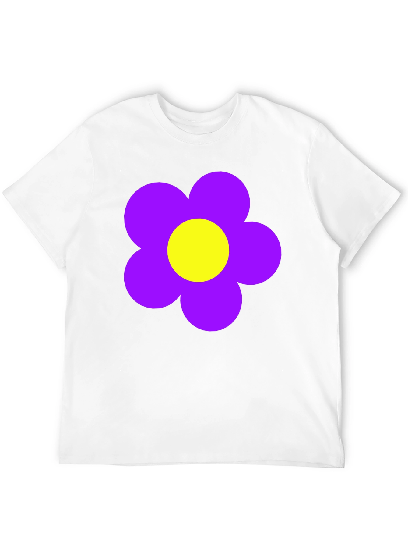 Retro Flower Power T-Shirt - Black