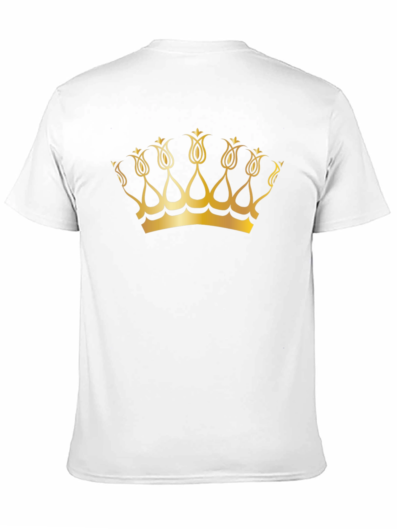 Golden Crown Graphic Black T-Shirt