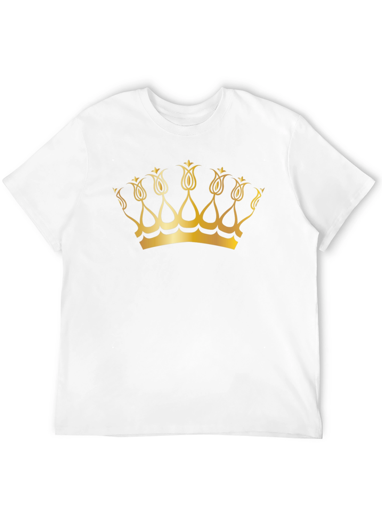 Golden Crown Graphic Black T-Shirt
