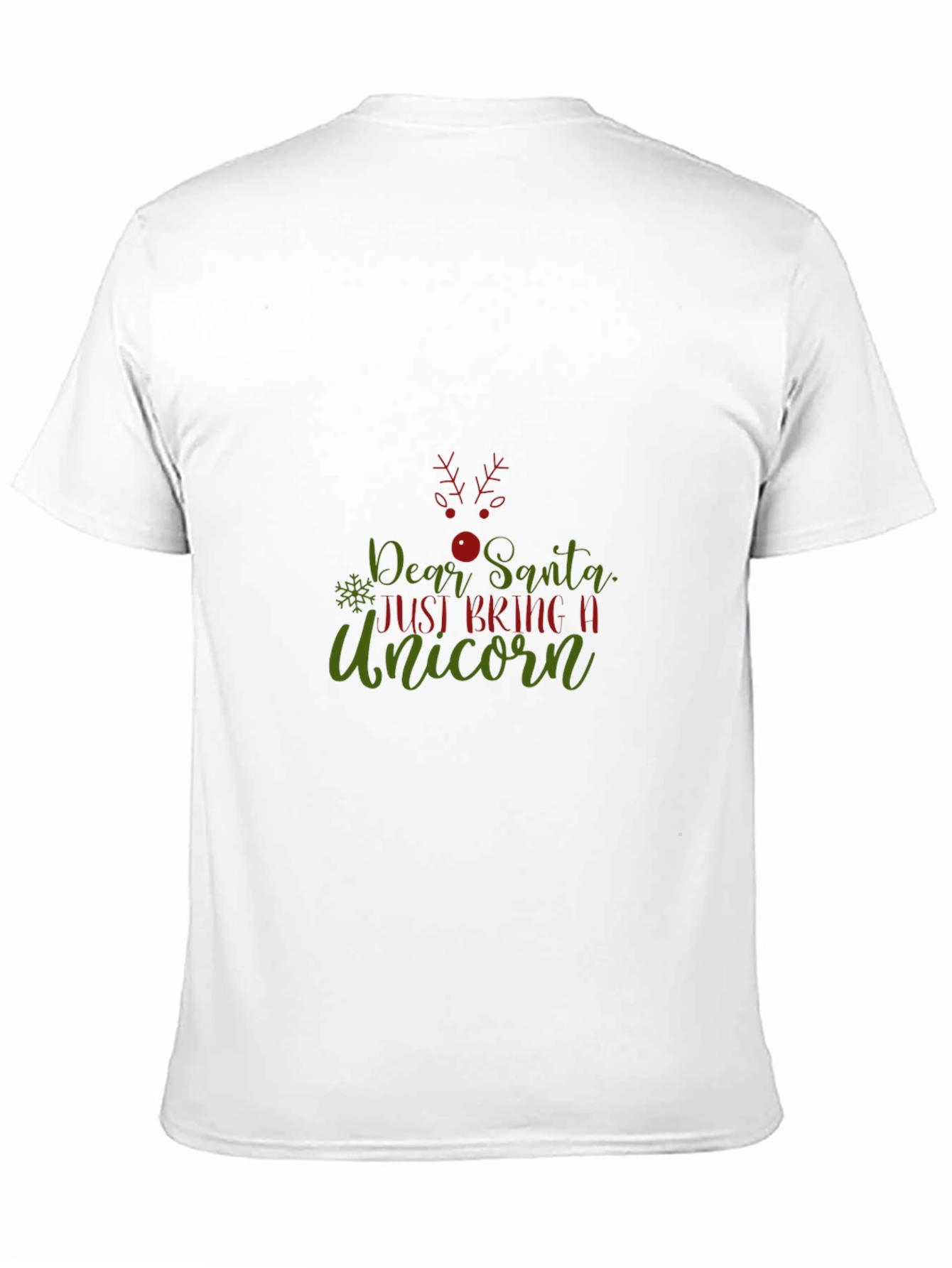 Dear Santa Unicorn Christmas Graphic Tee
