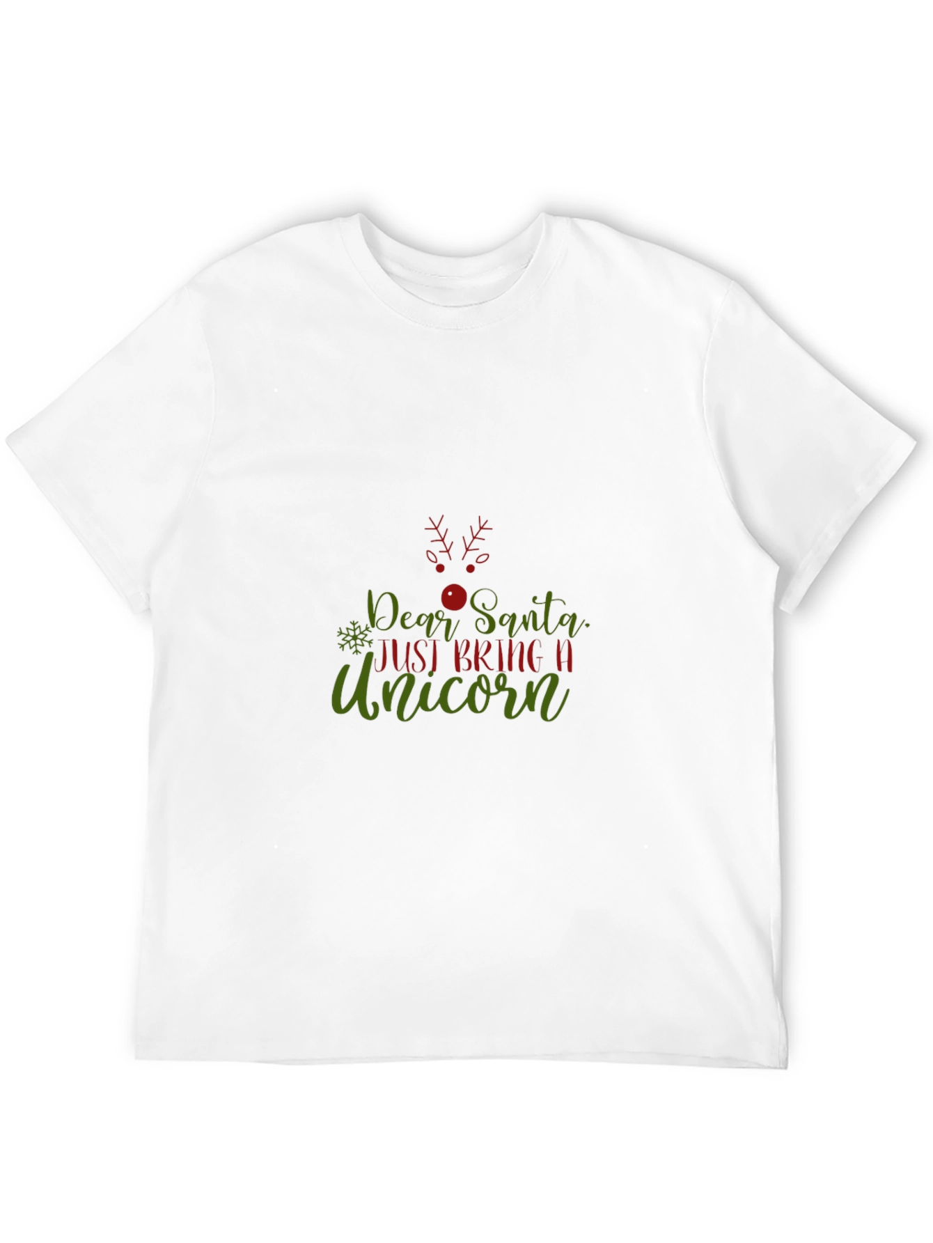 Dear Santa Unicorn Christmas Graphic Tee