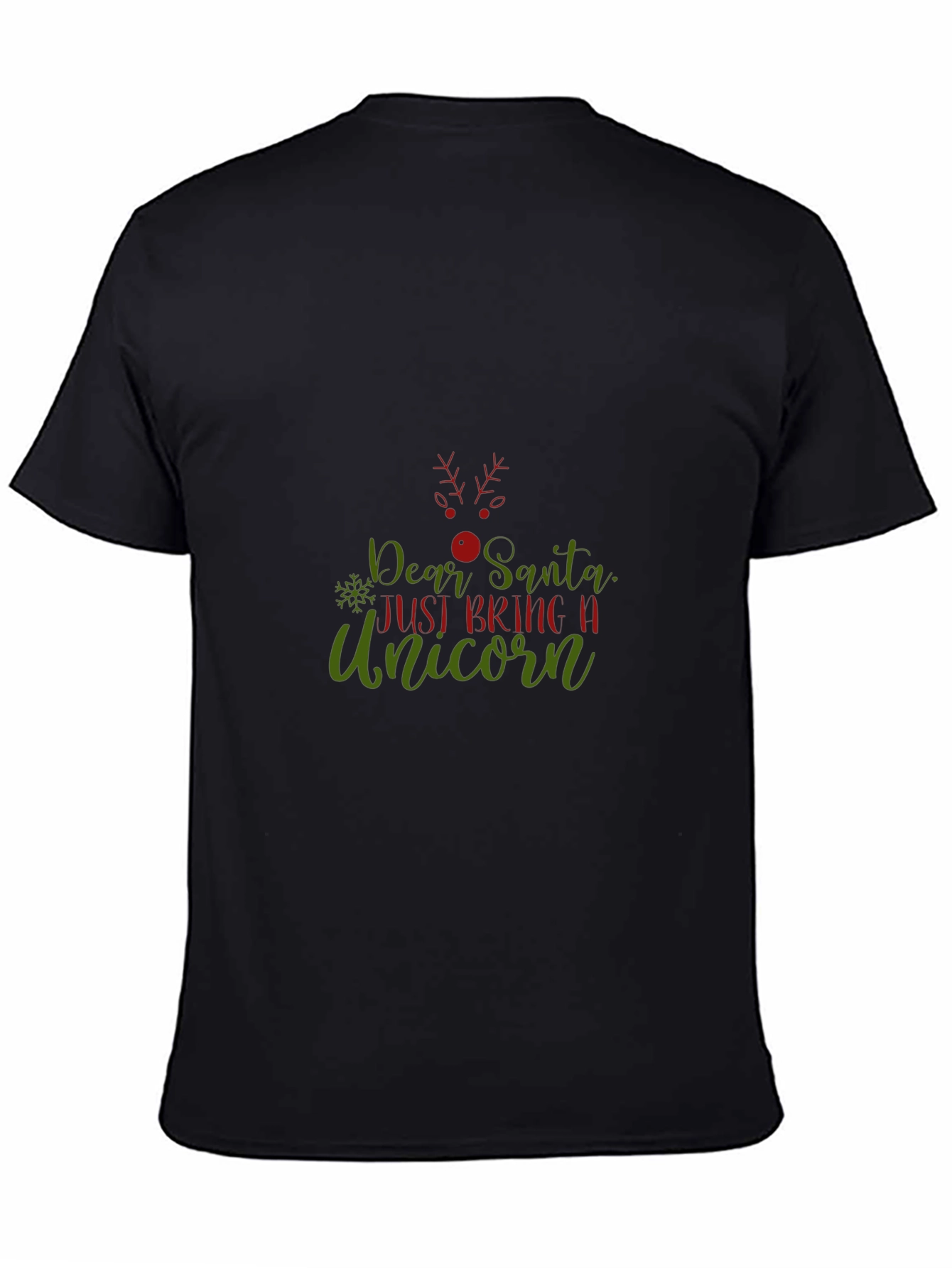 Dear Santa Unicorn Christmas Graphic Tee