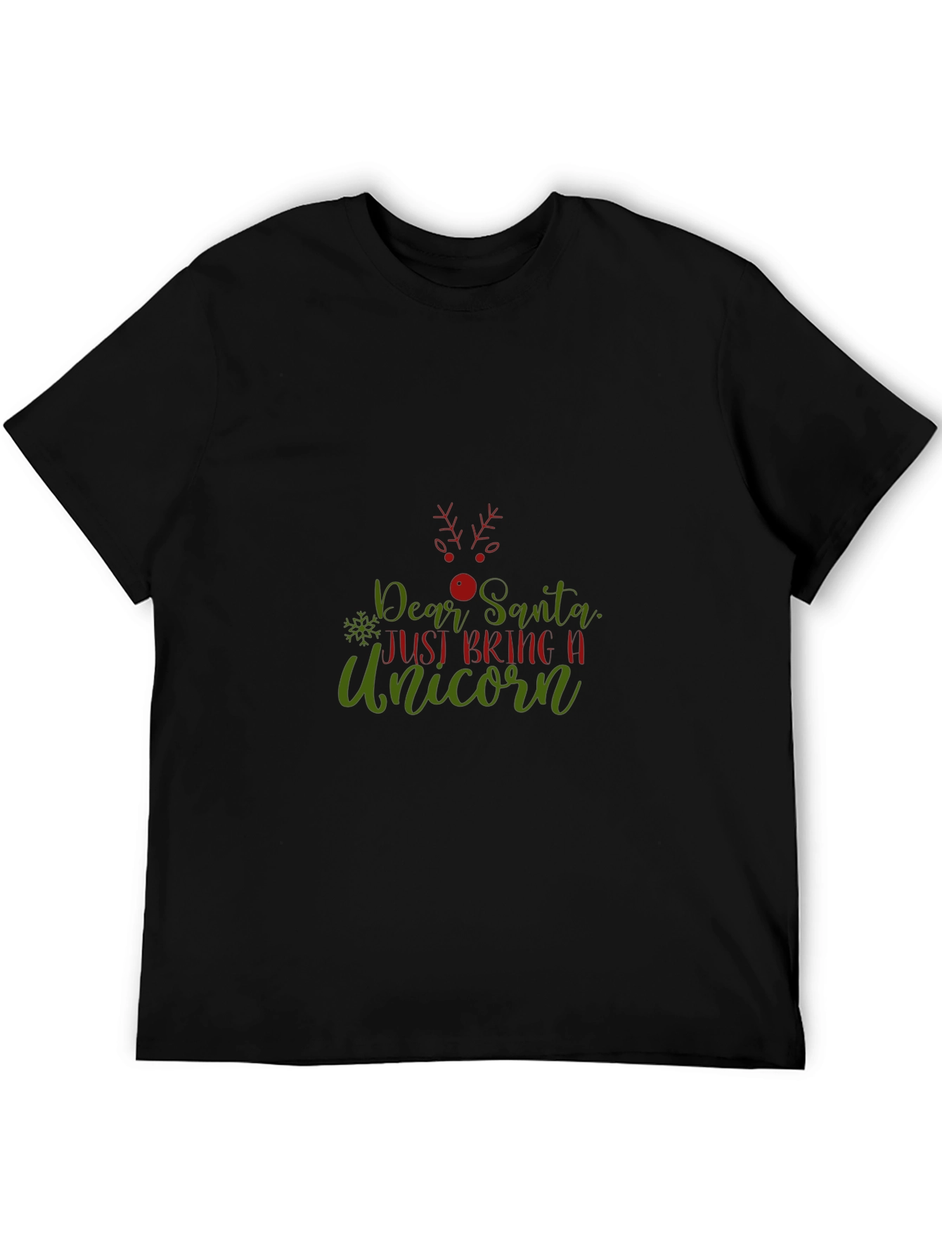 Dear Santa Unicorn Christmas Graphic Tee