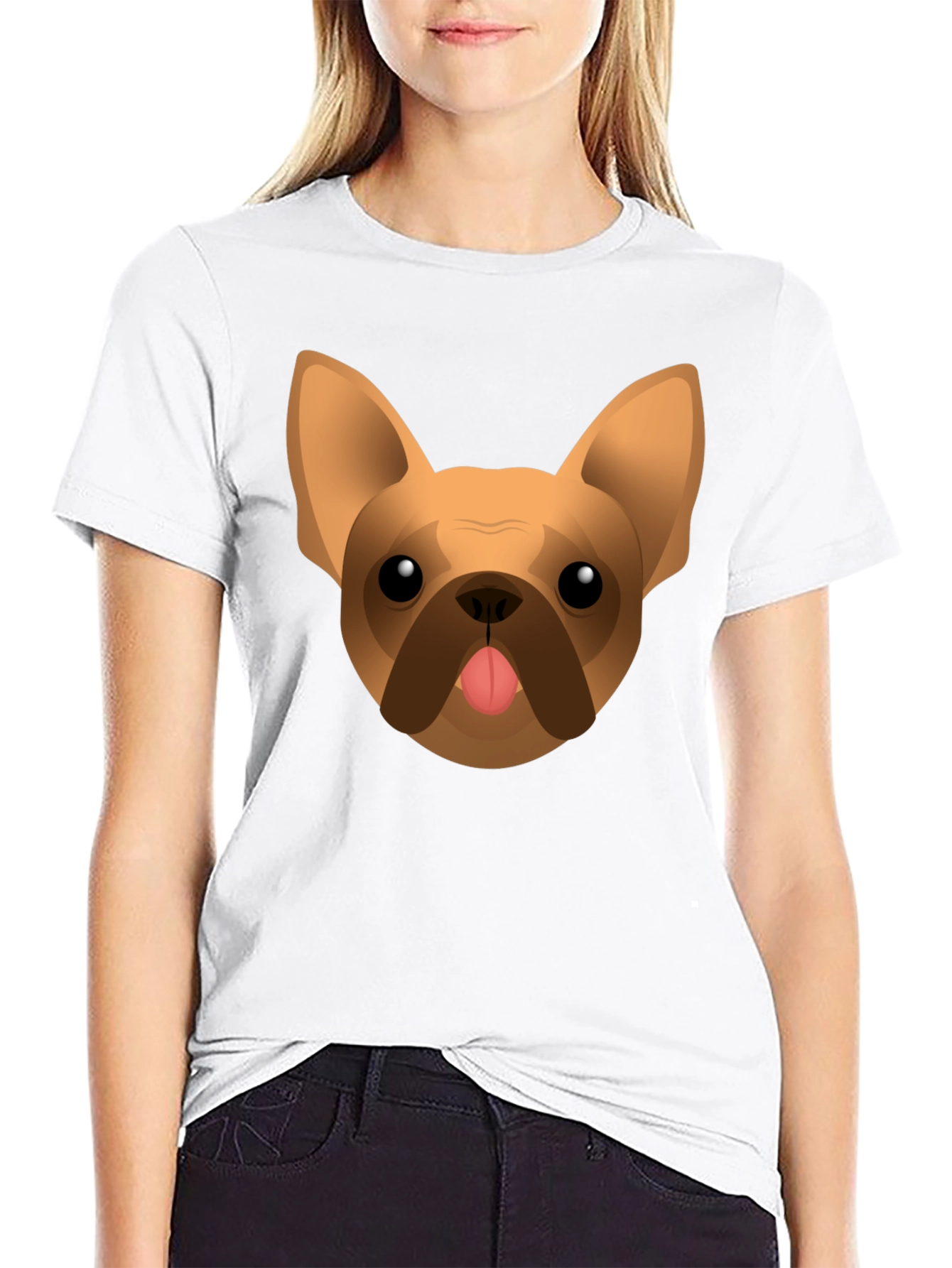 Dog Graphic Black T-Shirt